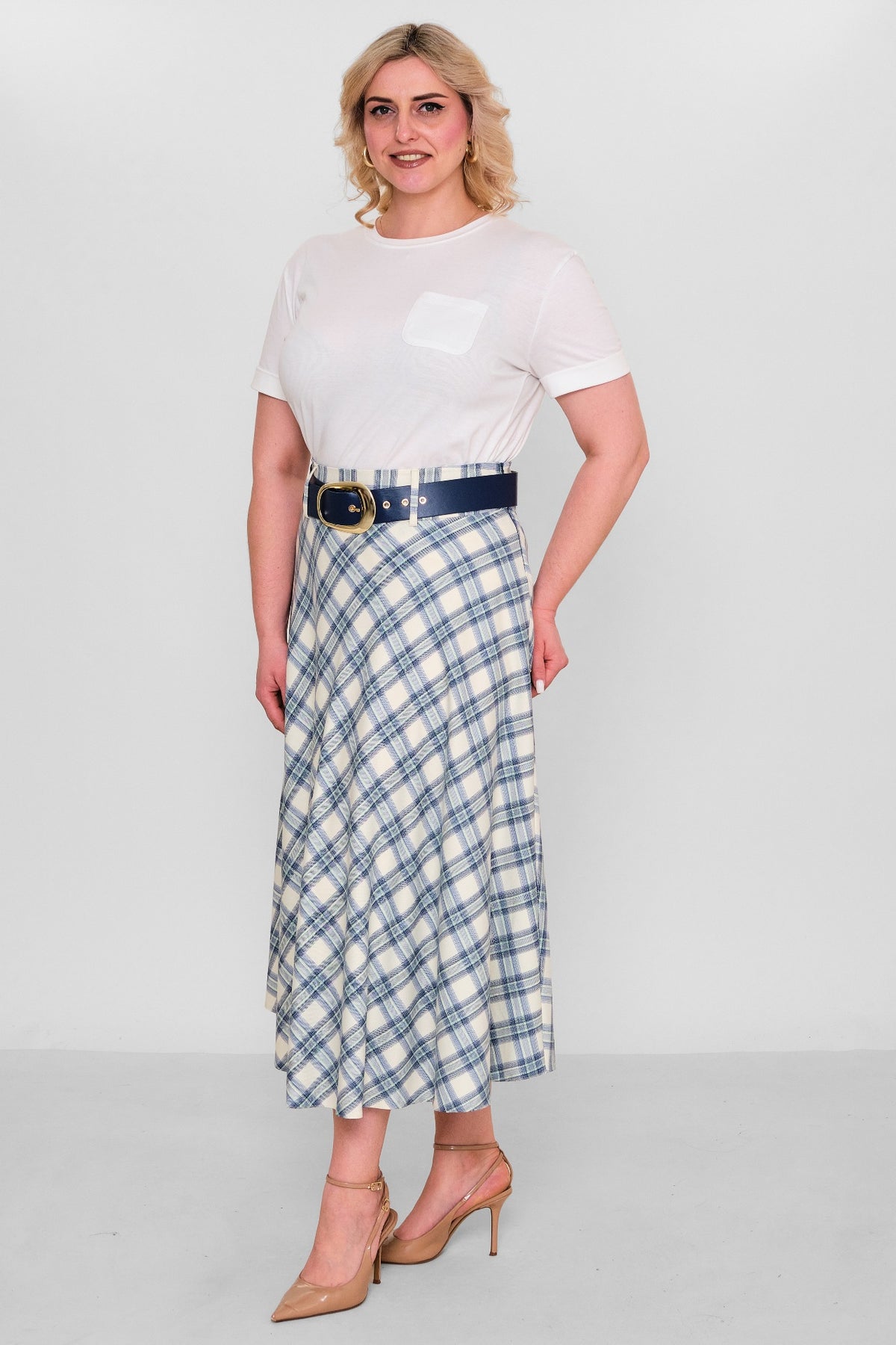Elitline - Plus Size Skirt (ELT26Y2-47-3019) - 8690200120992