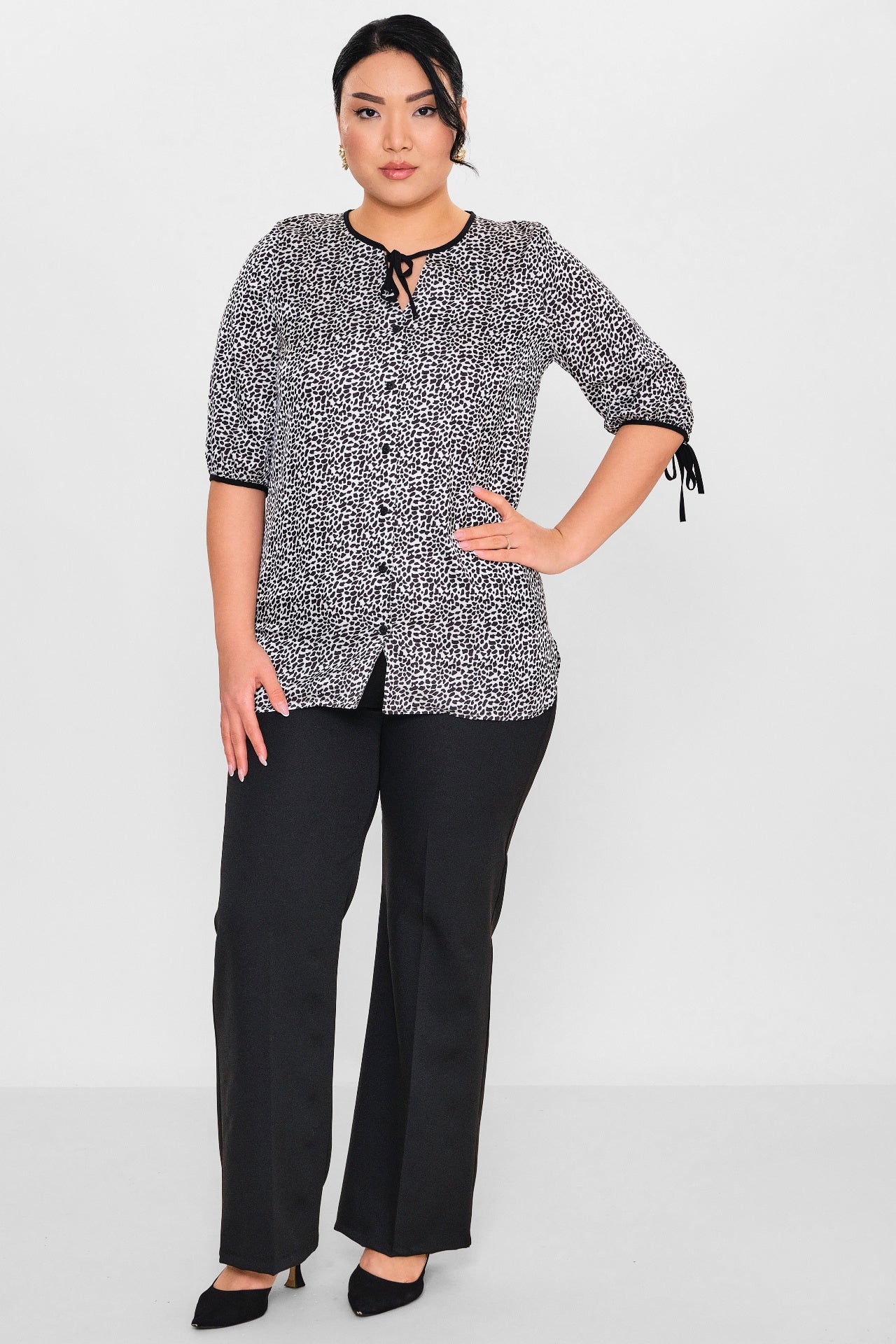 Selen - Plus Size Blouse (SLN26Y060294) - 8690200121852