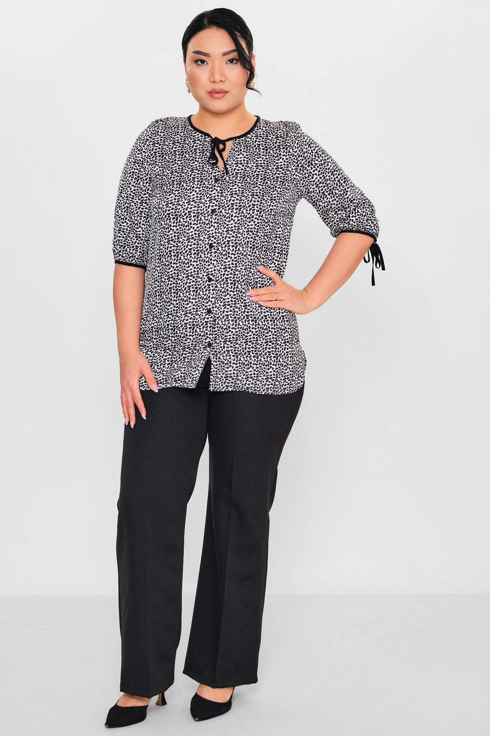 Selen - Plus Size Blouse (SLN26Y060294) - 8690200121852