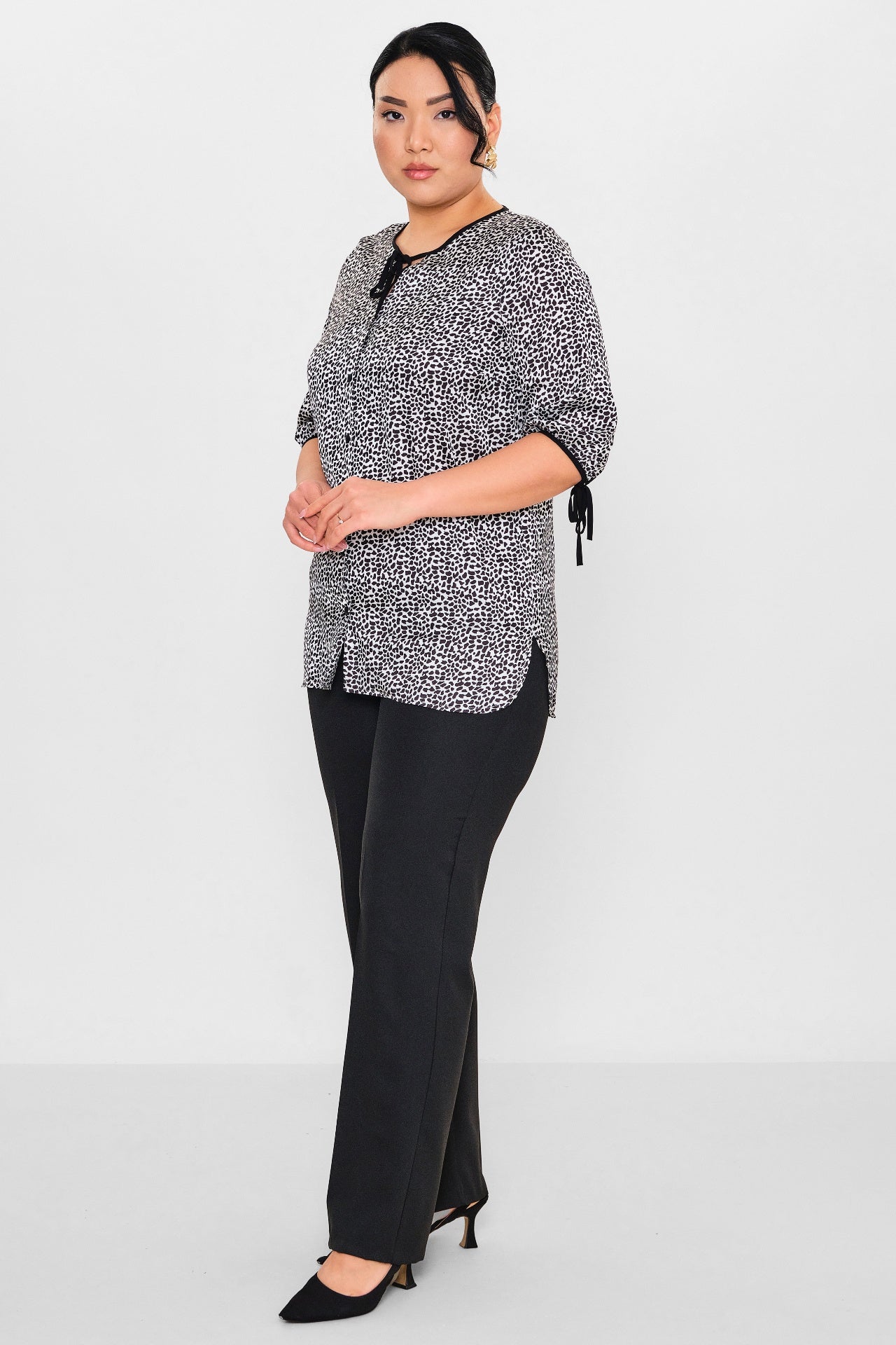 Selen - Plus Size Blouse (SLN26Y060294) - 8690200121852