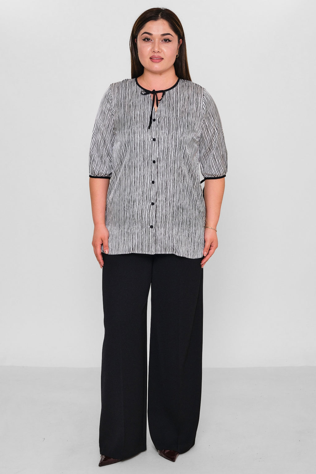 Selen - Plus Size Blouse (SLN26Y060294) - 8690200121869