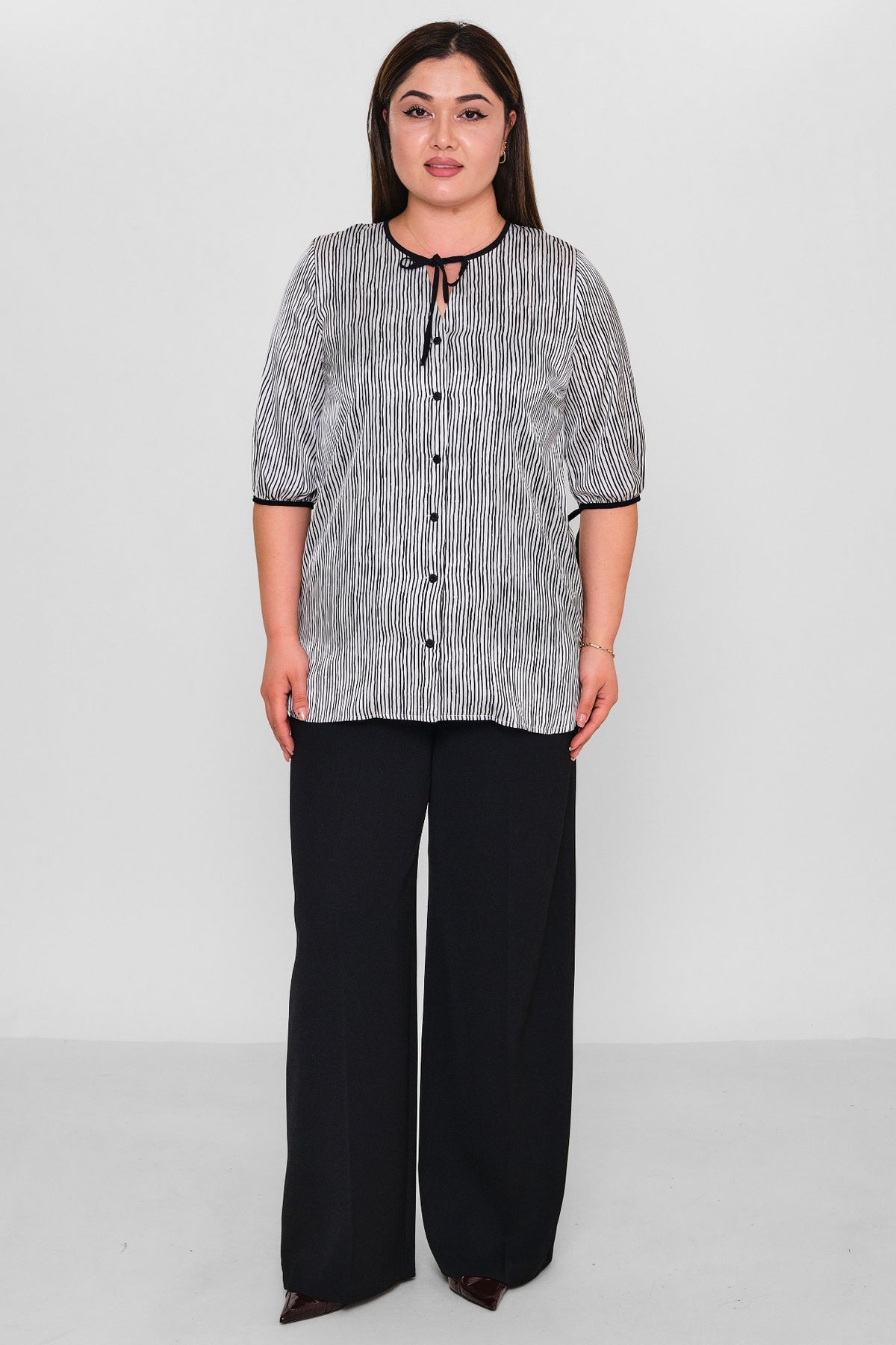 Selen - Plus Size Blouse (SLN26Y060294) - 8690200121869