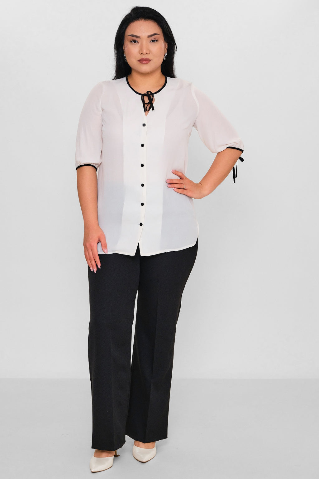 Selen - Plus Size Blouse (SLN26Y060294) - 8690200121876