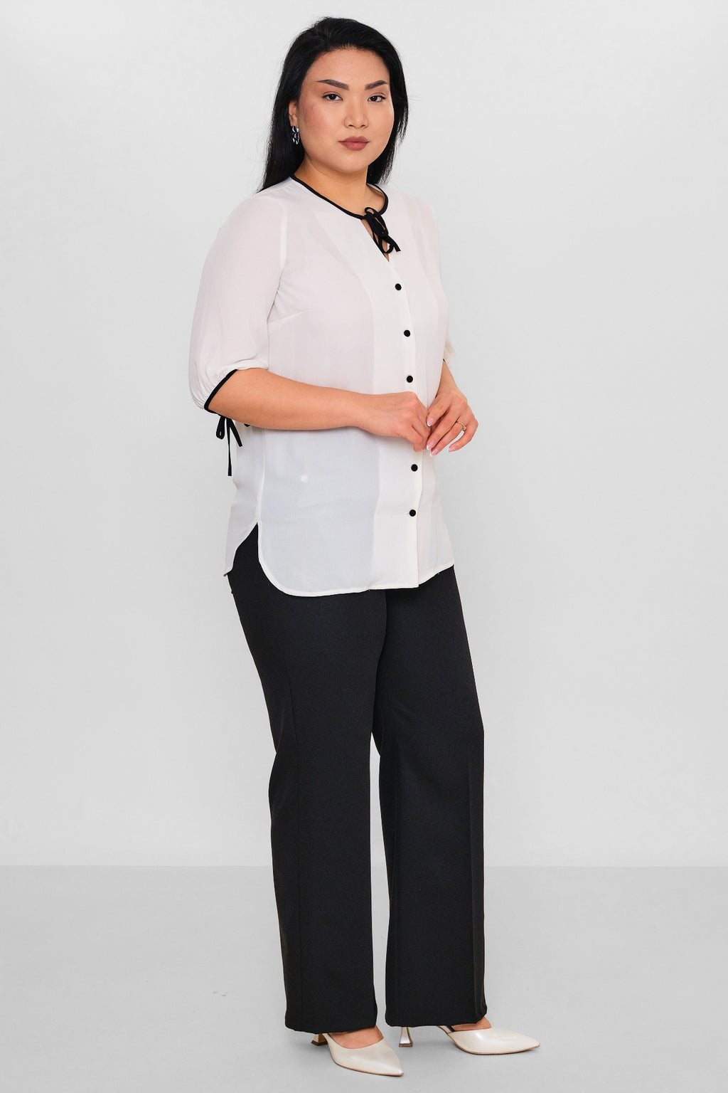 Selen - Plus Size Blouse (SLN26Y060294) - 8690200121876