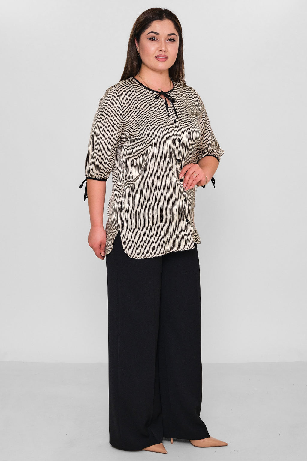 Selen - Plus Size Blouse (SLN26Y060294) - 8690200121883