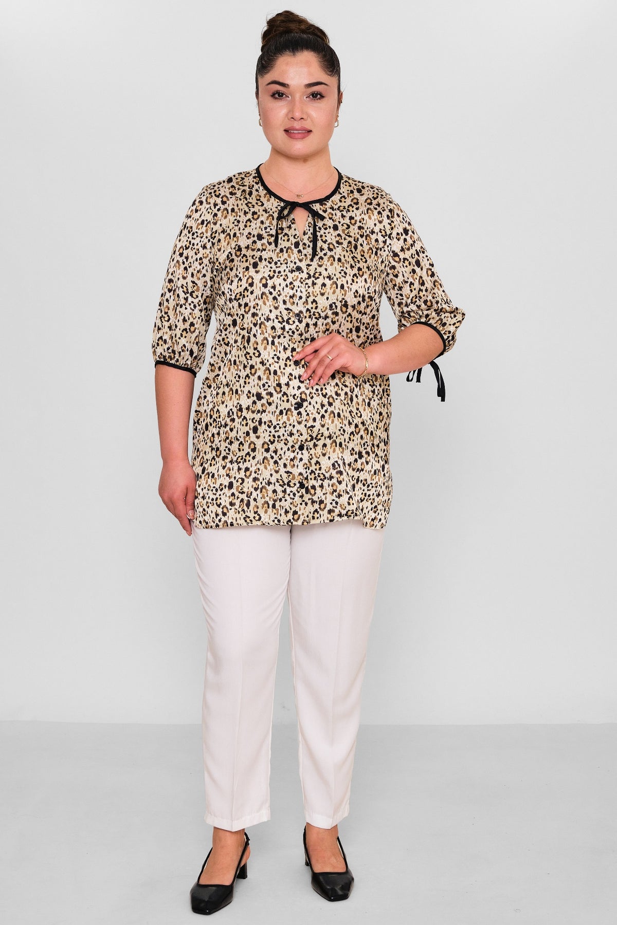 Selen - Plus Size Blouse (SLN26Y060294) - 8690200121890