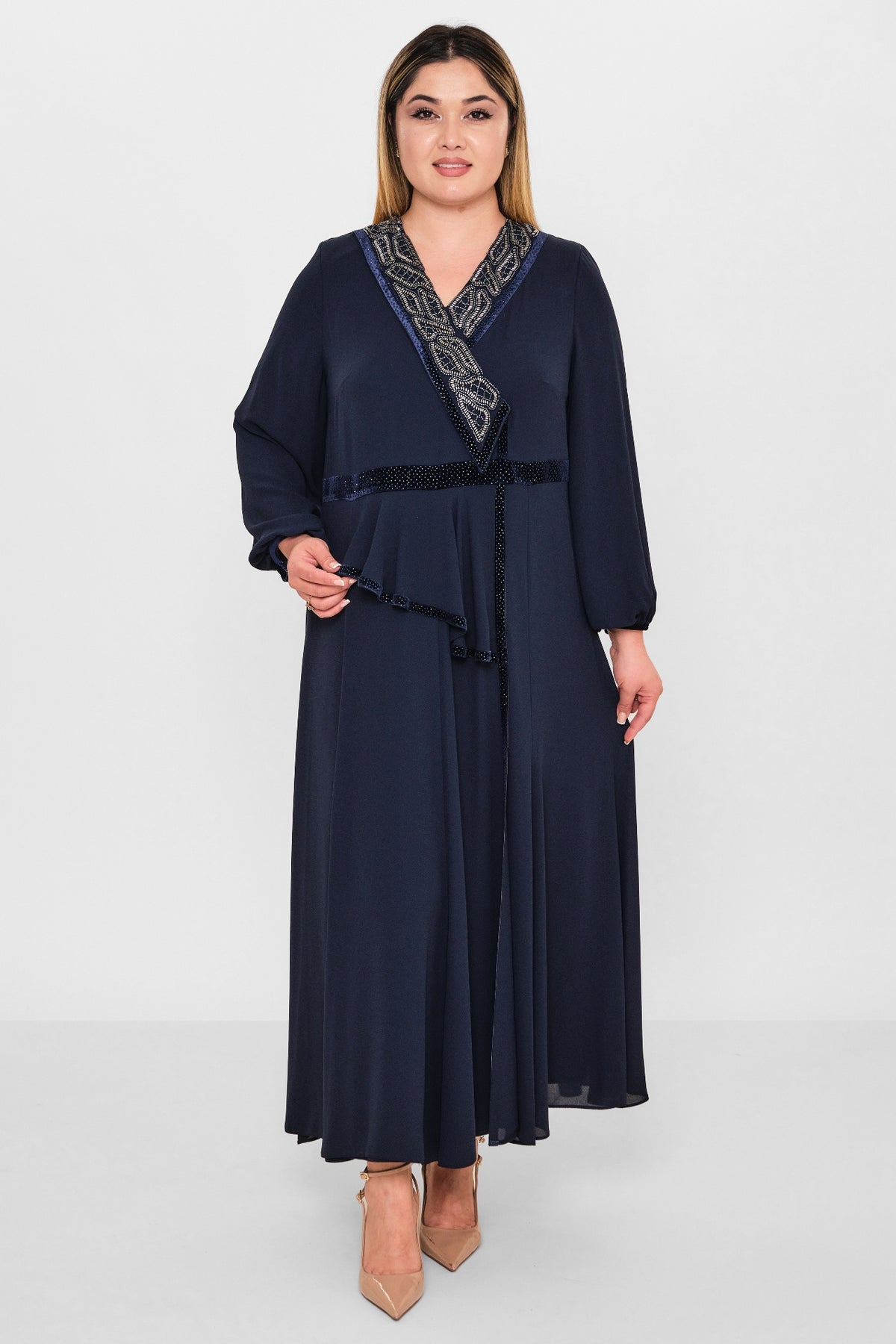 Gumanize - Plus Size Dress (GMZ2026-138-6842) - 8690200122101