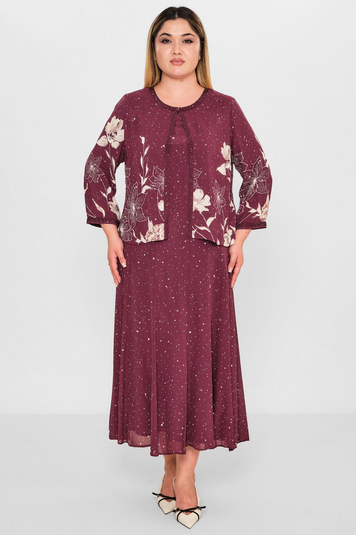 Gumanize - Plus Size Dress (GMZ2026-341-8142) - 8690200122156
