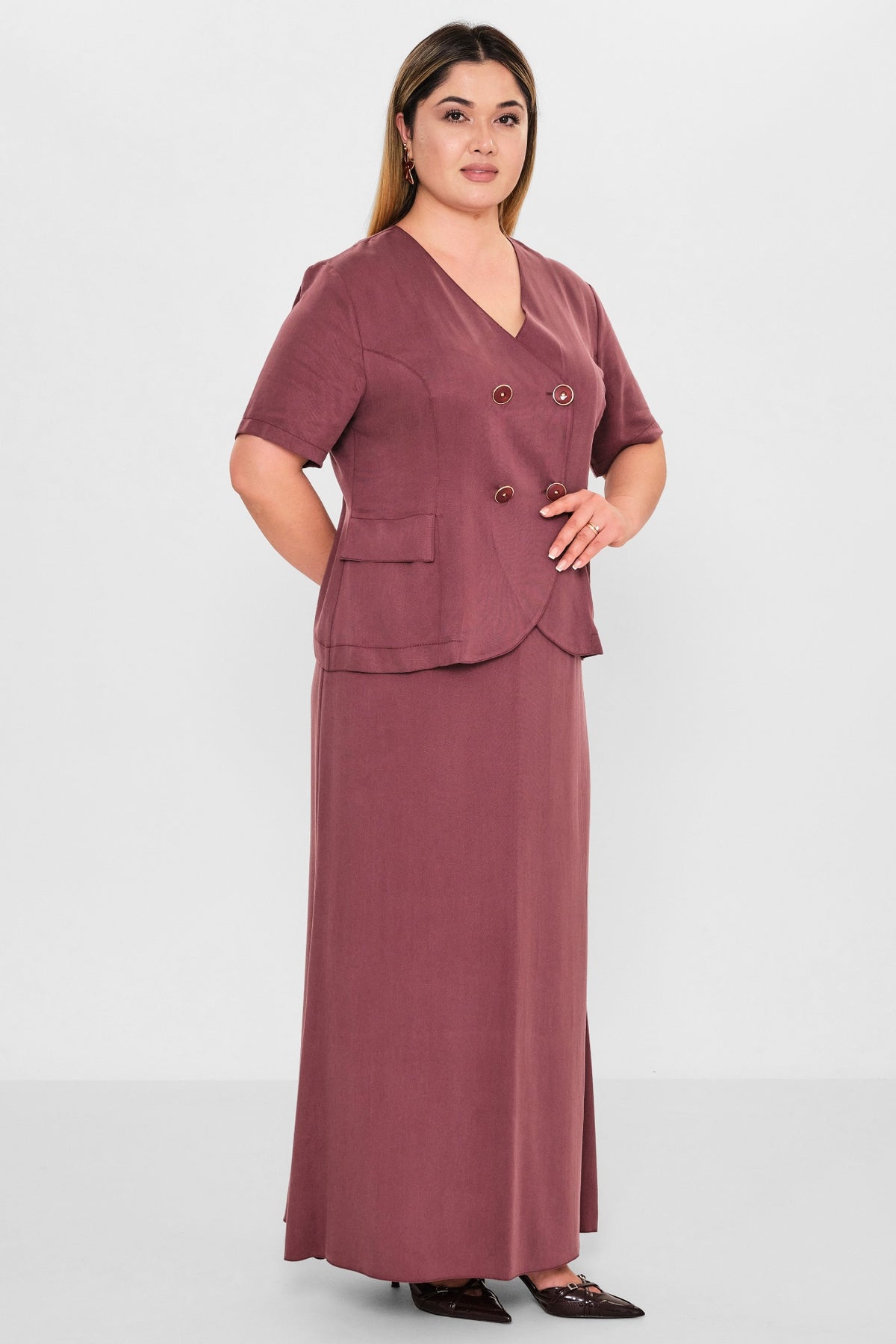 Dress port - Plus Size Suit (DSP26Y3445) - 8690200123320