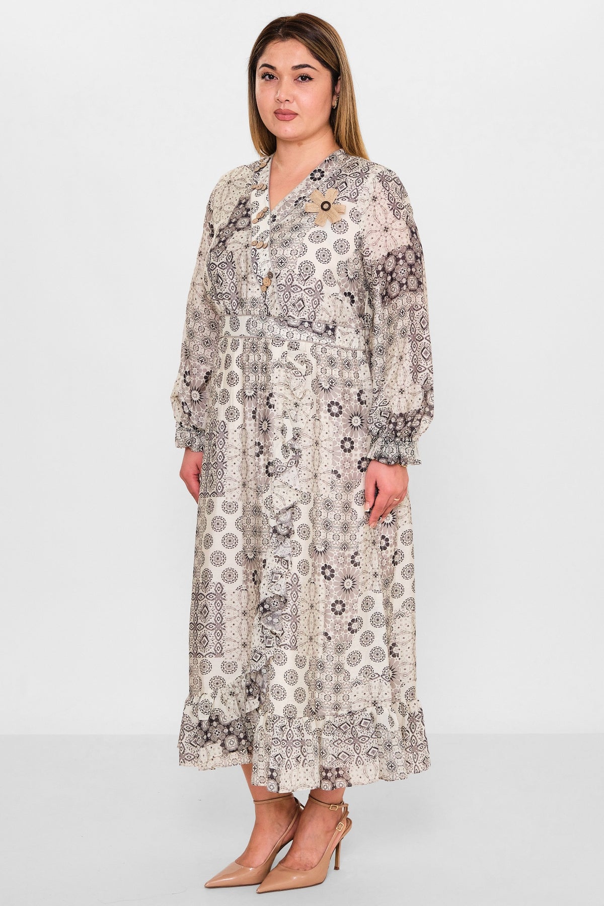 Gumanize - Plus Size Dress (GMZ2025-953-7648) - 8690200123641