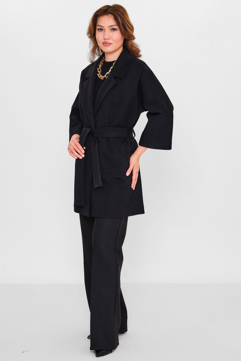 Fi̇more - Plus Size Trench coat (FMR26Y00332-8) - 8690200123702