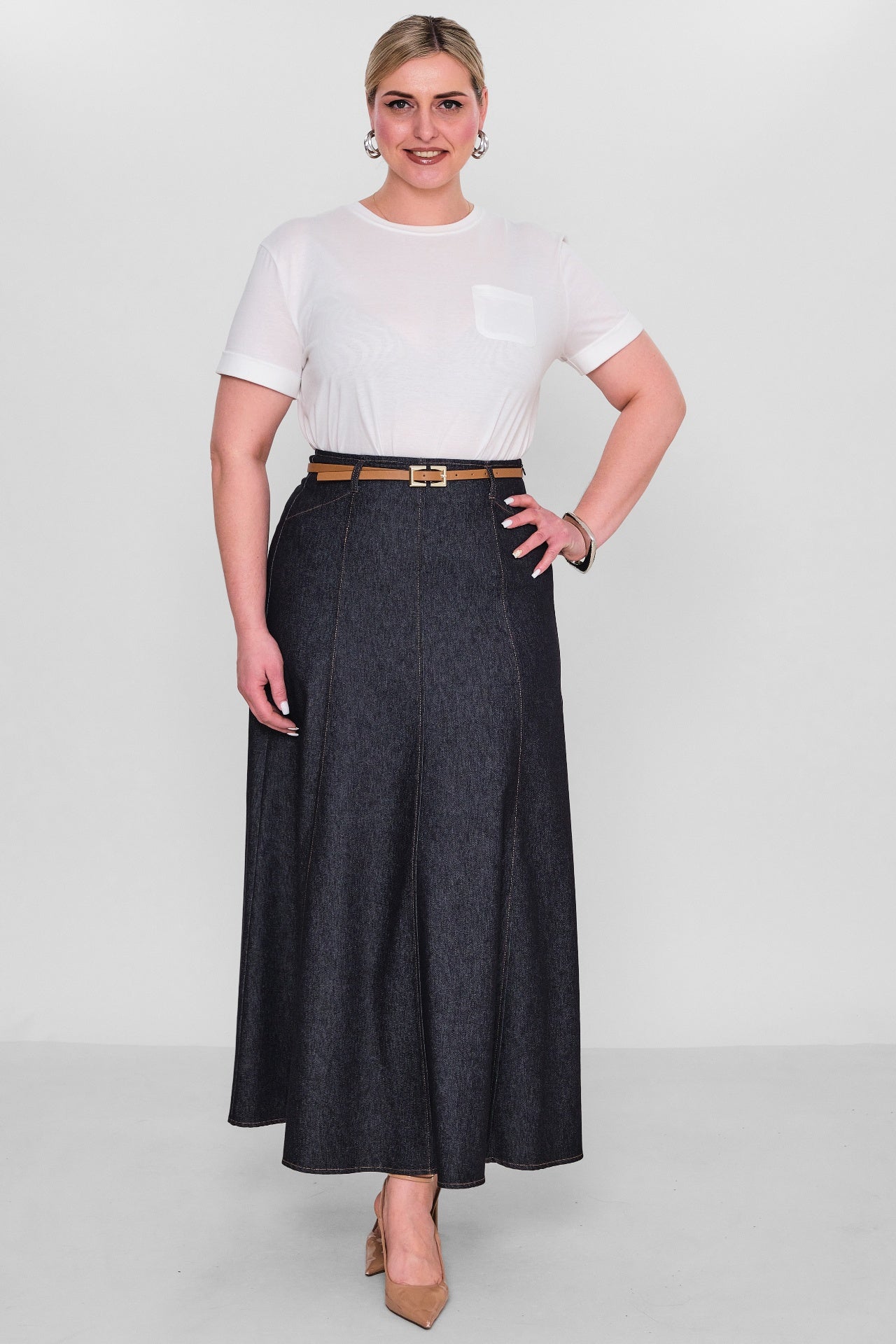 Elitline - Plus Size Skirt (ELT26Y2-34-4016) - 8690200123825
