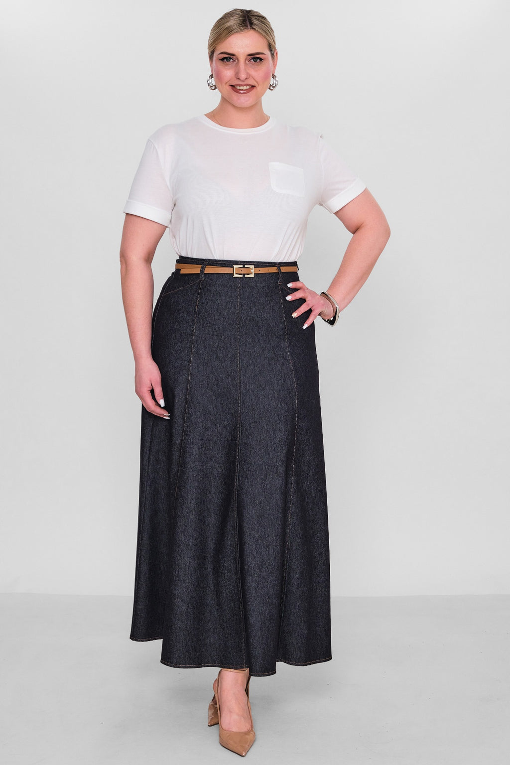 Elitline - Plus Size Skirt (ELT26Y2-34-4016) - 8690200123825