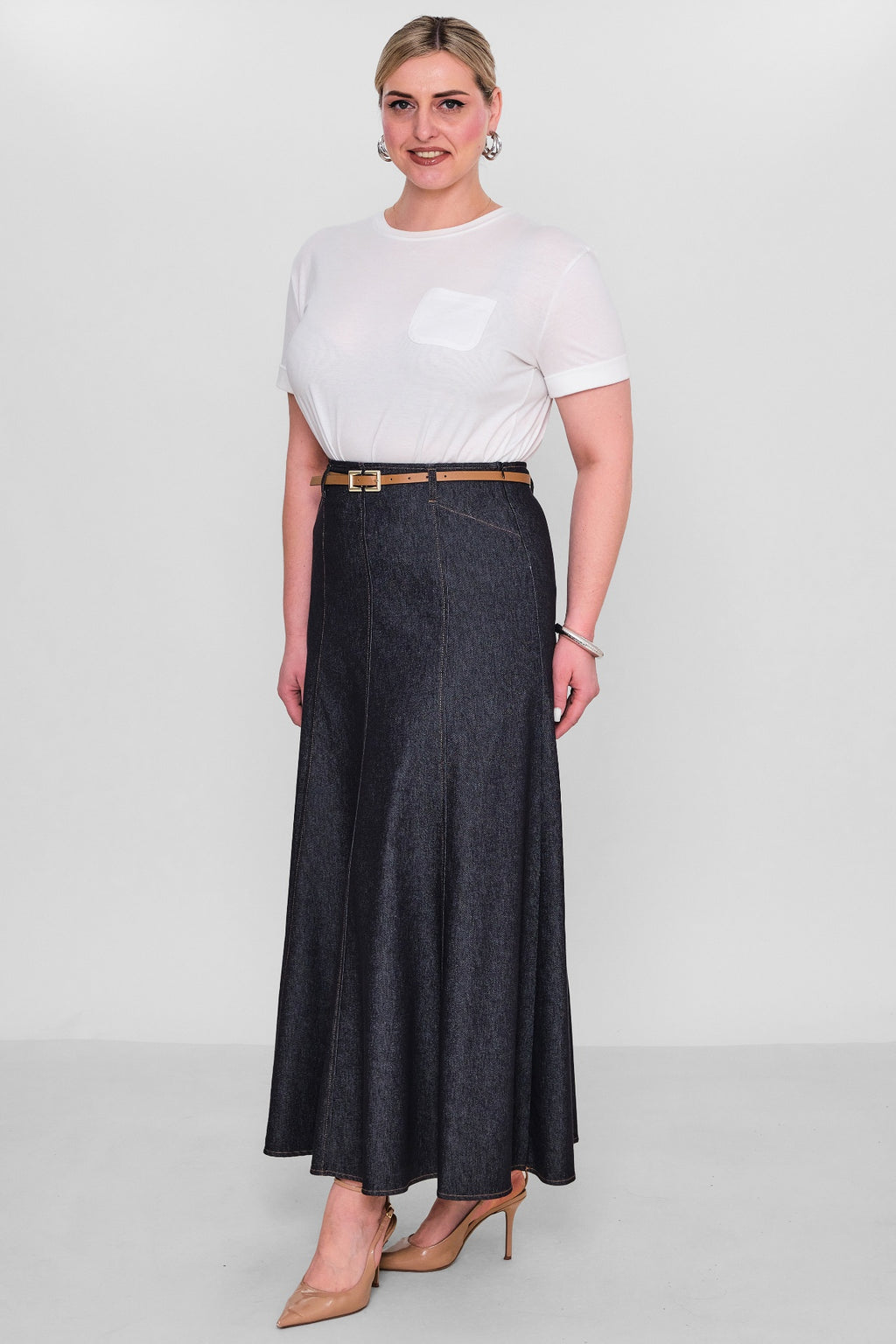 Elitline - Plus Size Skirt (ELT26Y2-34-4016) - 8690200123825