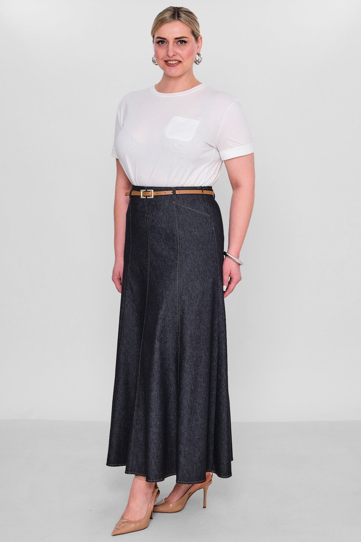 Elitline - Plus Size Skirt (ELT26Y2-34-4016) - 8690200123825