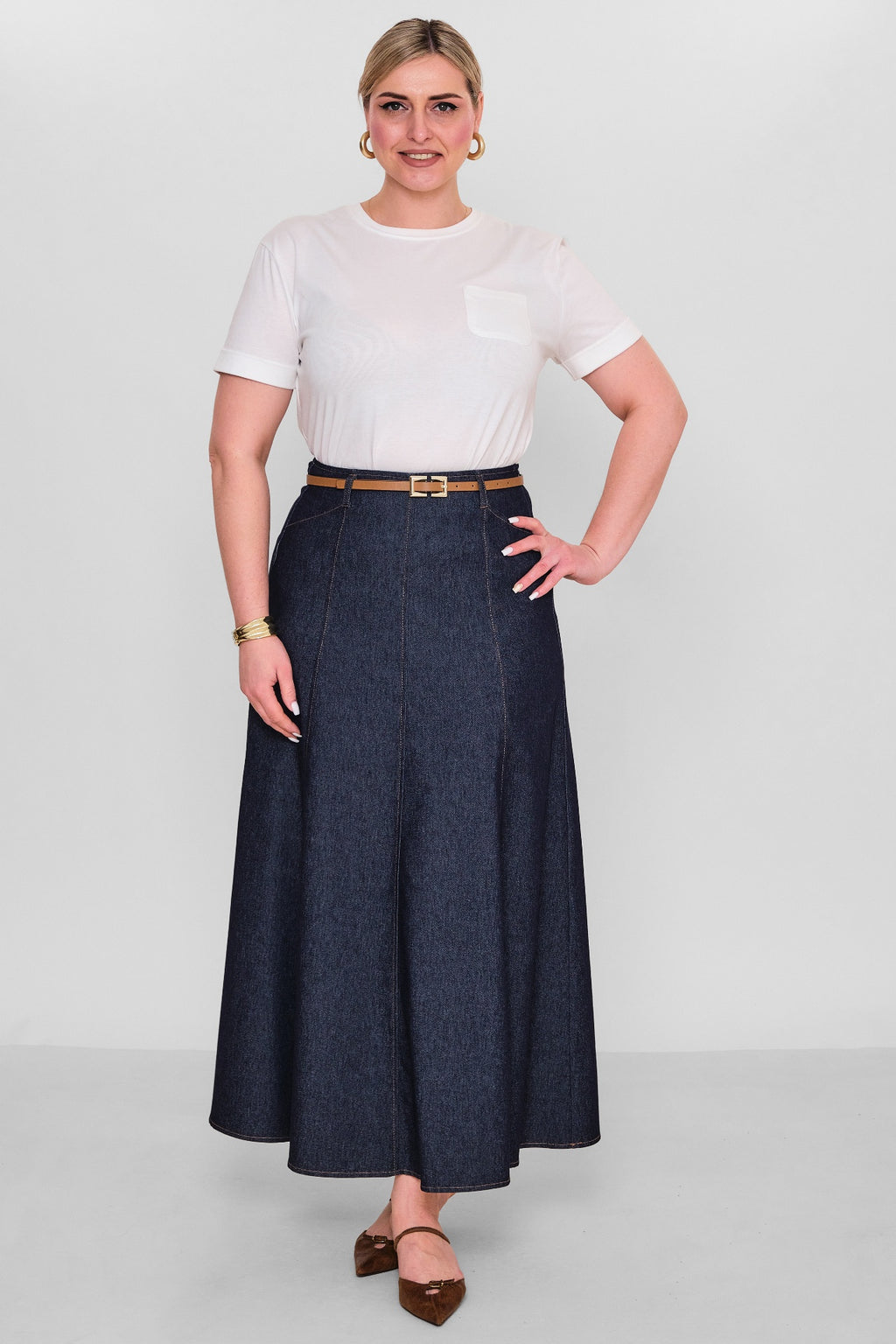 Elitline - Plus Size Skirt (ELT26Y2-34-4016) - 8690200123832