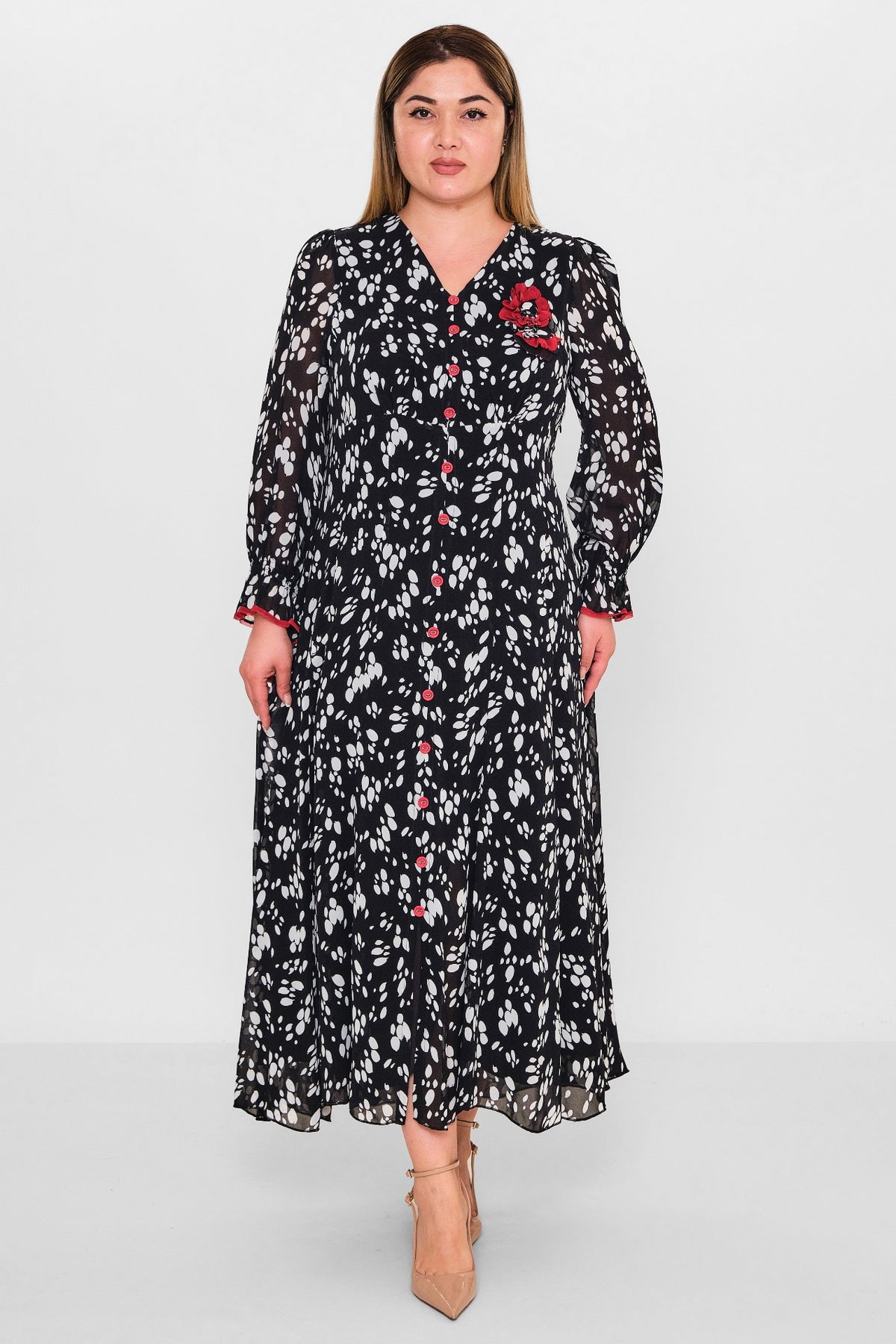 Gumanize - Plus Size Dress (GMZ2025-713-7616) - 8690200125799