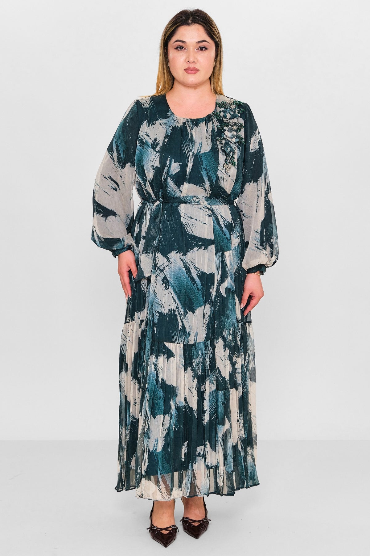 Gumanize - Plus Size Dress (GMZ2026-19-7821) - 8690200125836