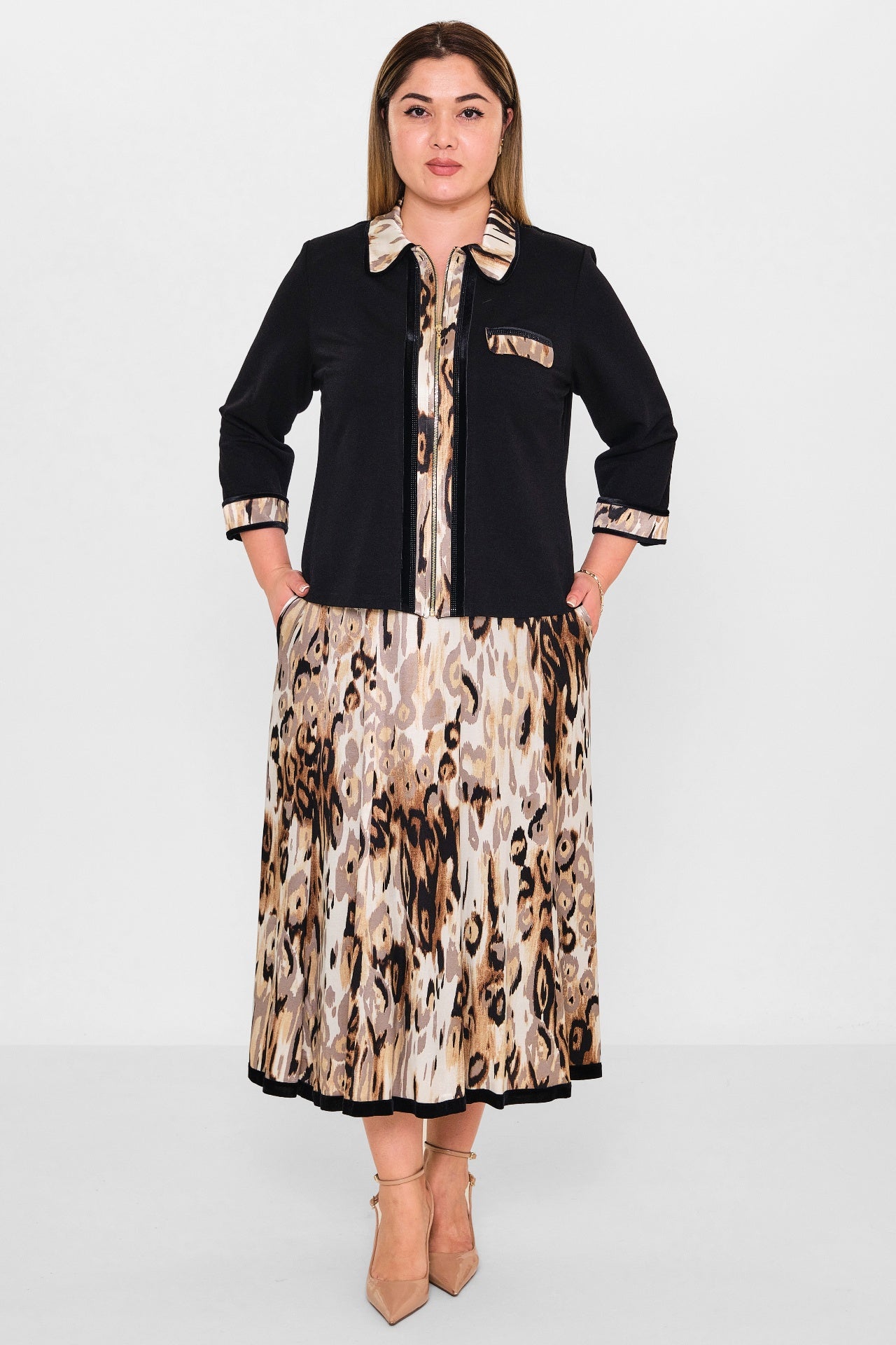 Gumanize - Plus Size Suit (GMZTK243-7363) - 8690200125935