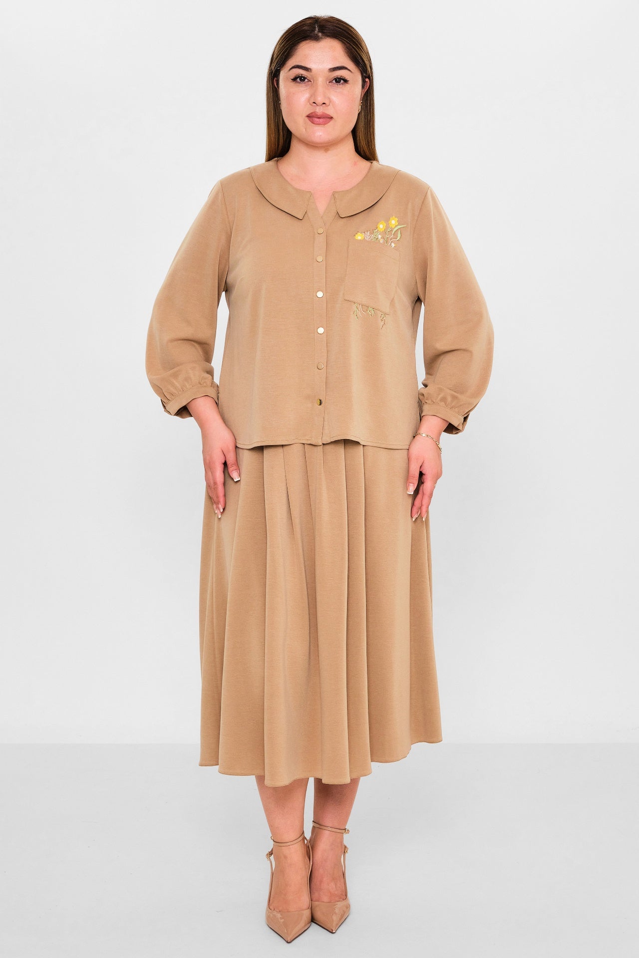 Gumanize - Plus Size Suit (GMZTK370-7848) - 8690200125966
