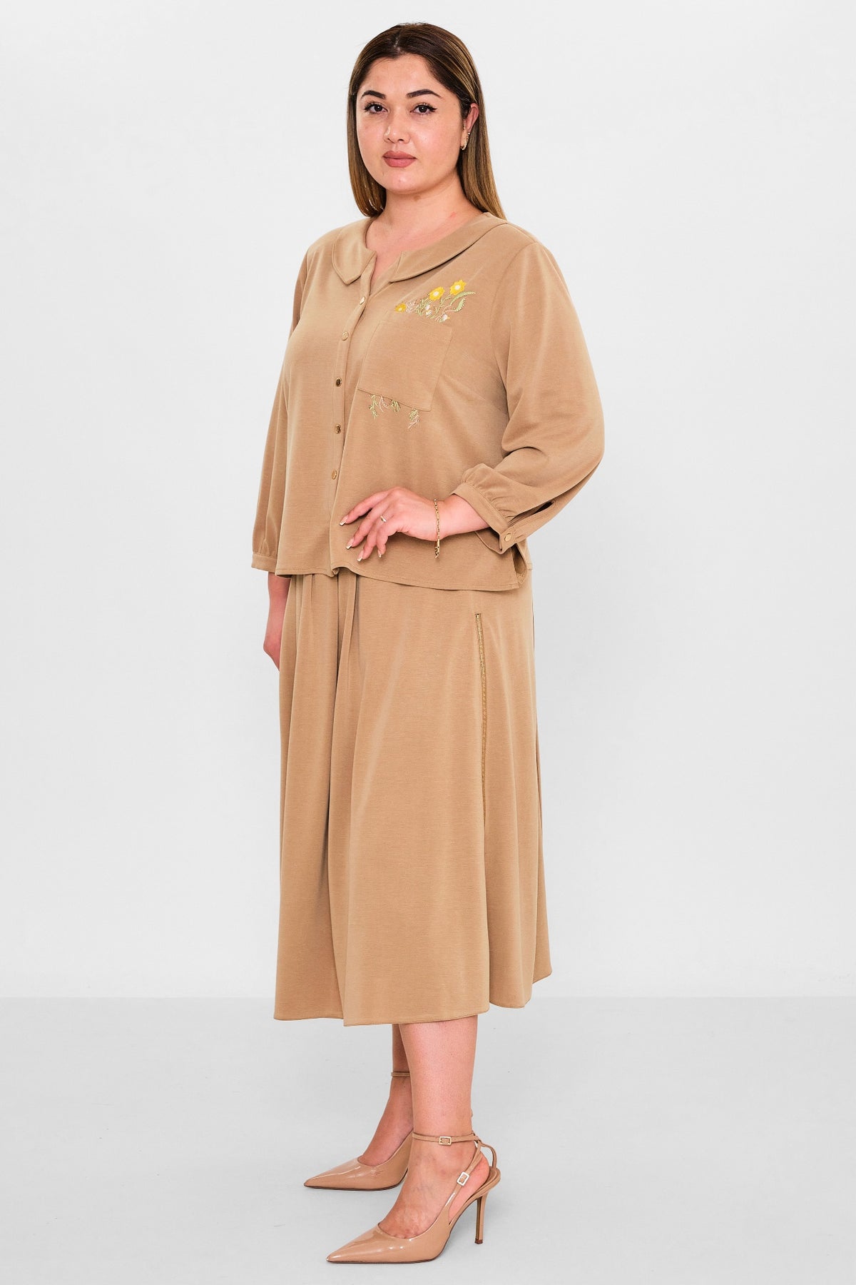 Gumanize - Plus Size Suit (GMZTK370-7848) - 8690200125966