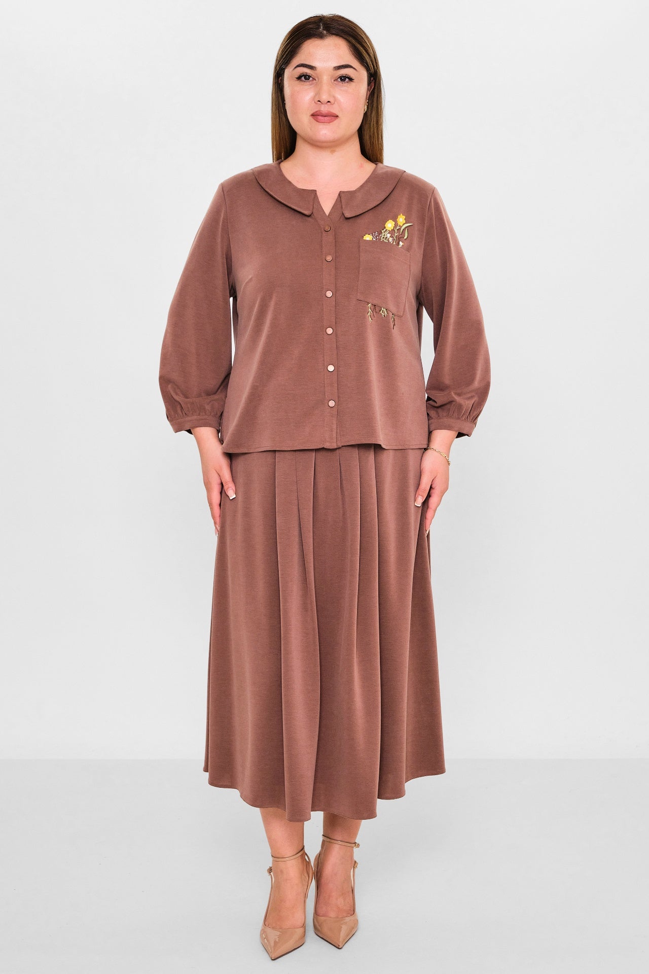 Gumanize - Plus Size Suit (GMZTK370-7848) - 8690200125973