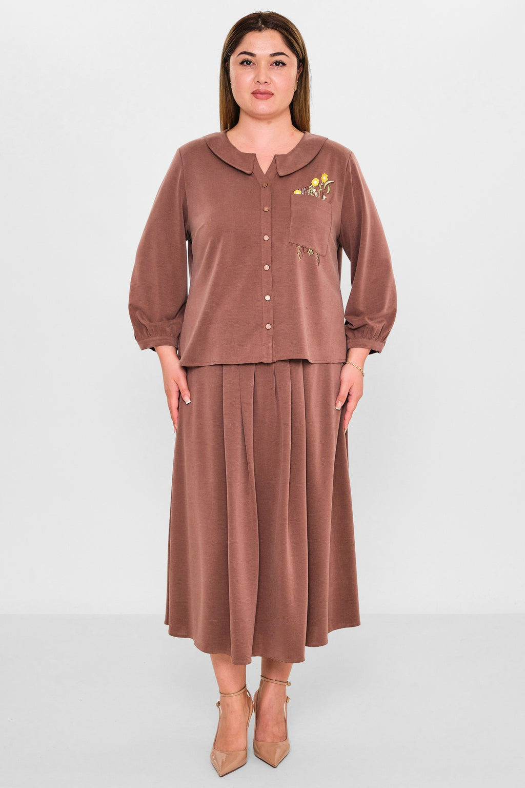 Gumanize - Plus Size Suit (GMZTK370-7848) - 8690200125973
