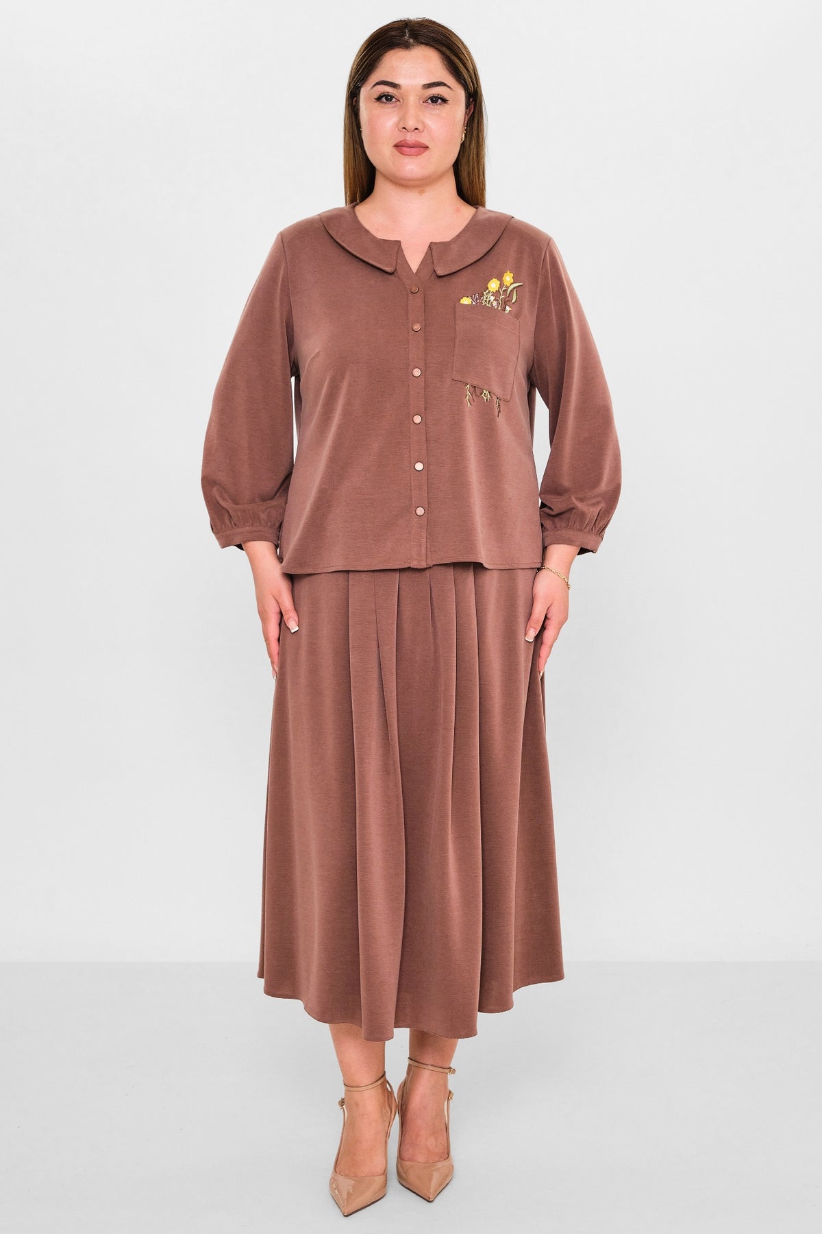 Gumanize - Plus Size Suit (GMZTK370-7848) - 8690200125973