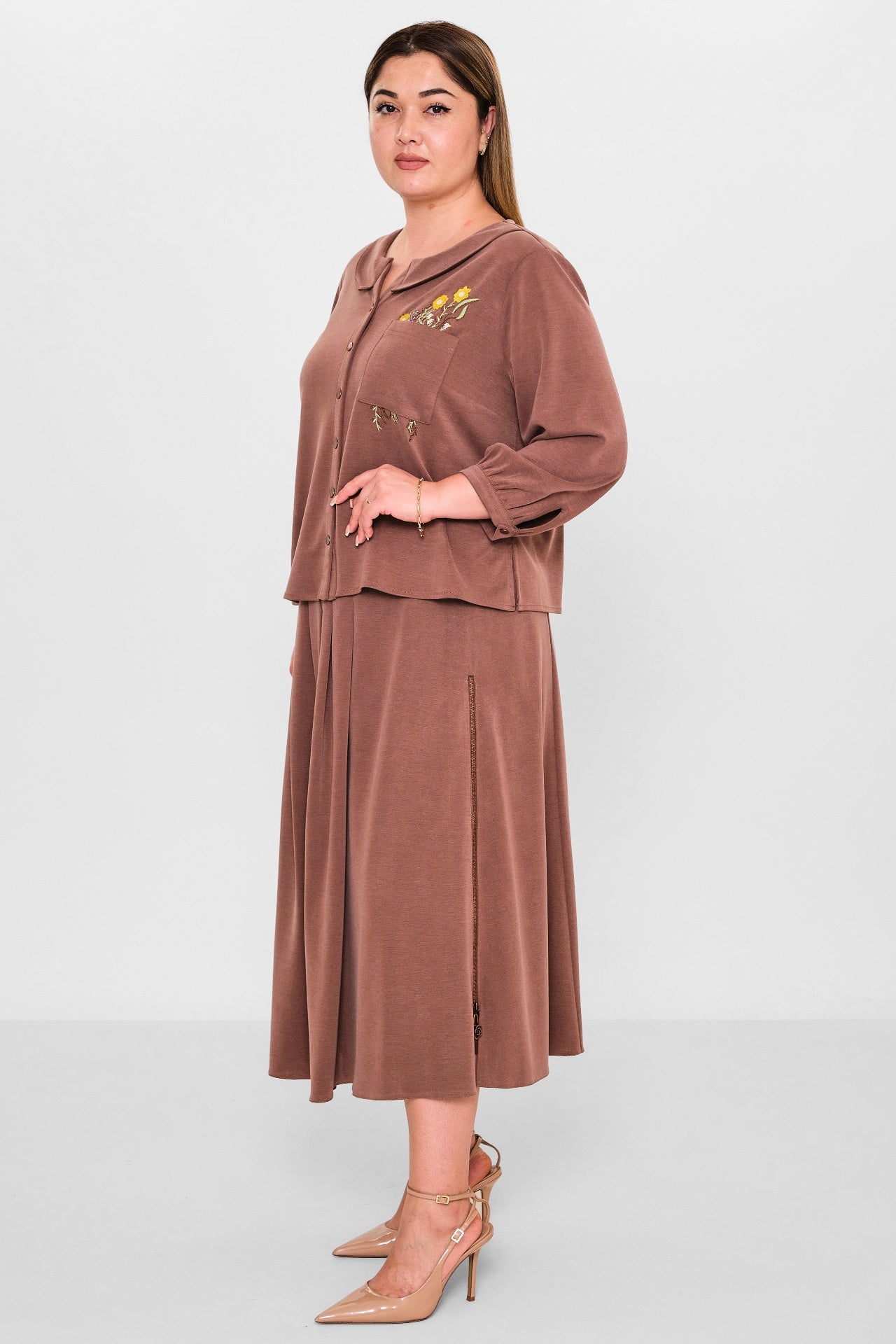 Gumanize - Plus Size Suit (GMZTK370-7848) - 8690200125973