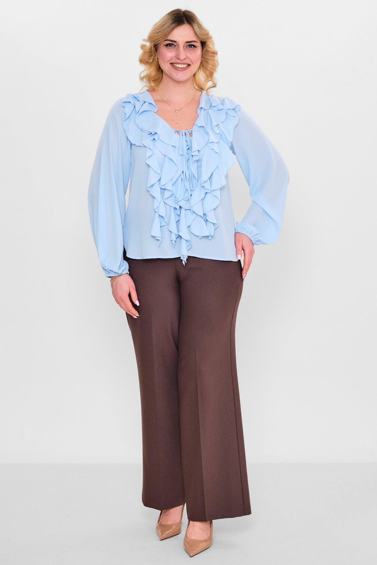 Welike - Plus Size Blouse (WLK26Y1435) - 8690200126895