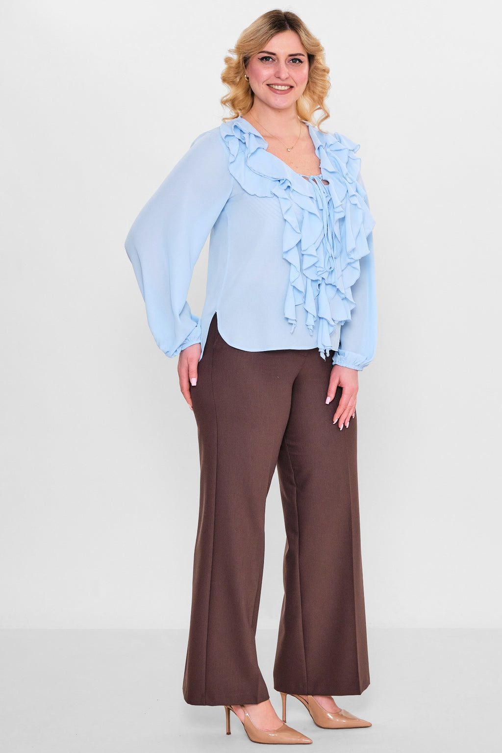 Welike - Plus Size Blouse (WLK26Y1435) - 8690200126895
