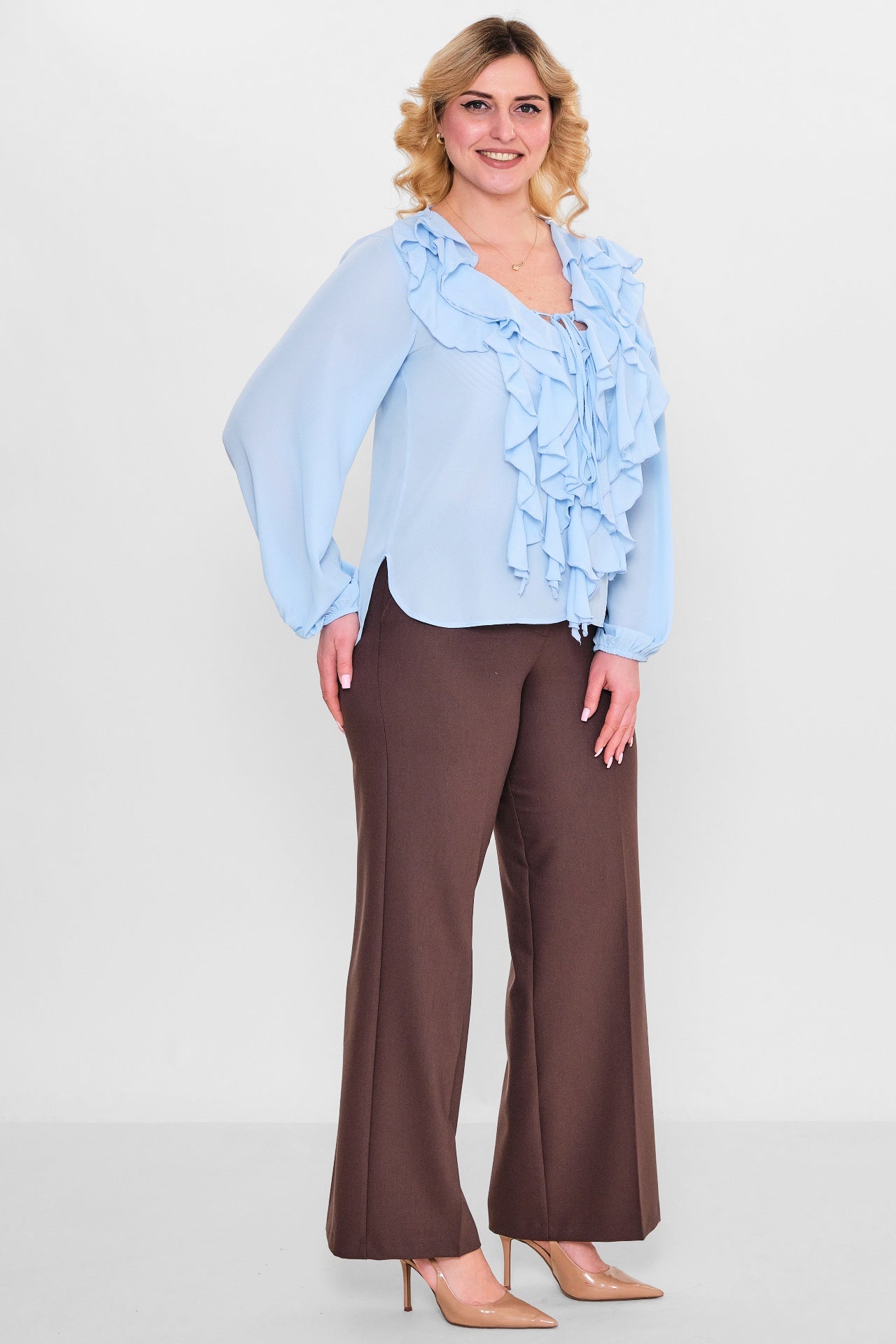 Welike - Plus Size Blouse (WLK26Y1435) - 8690200126895