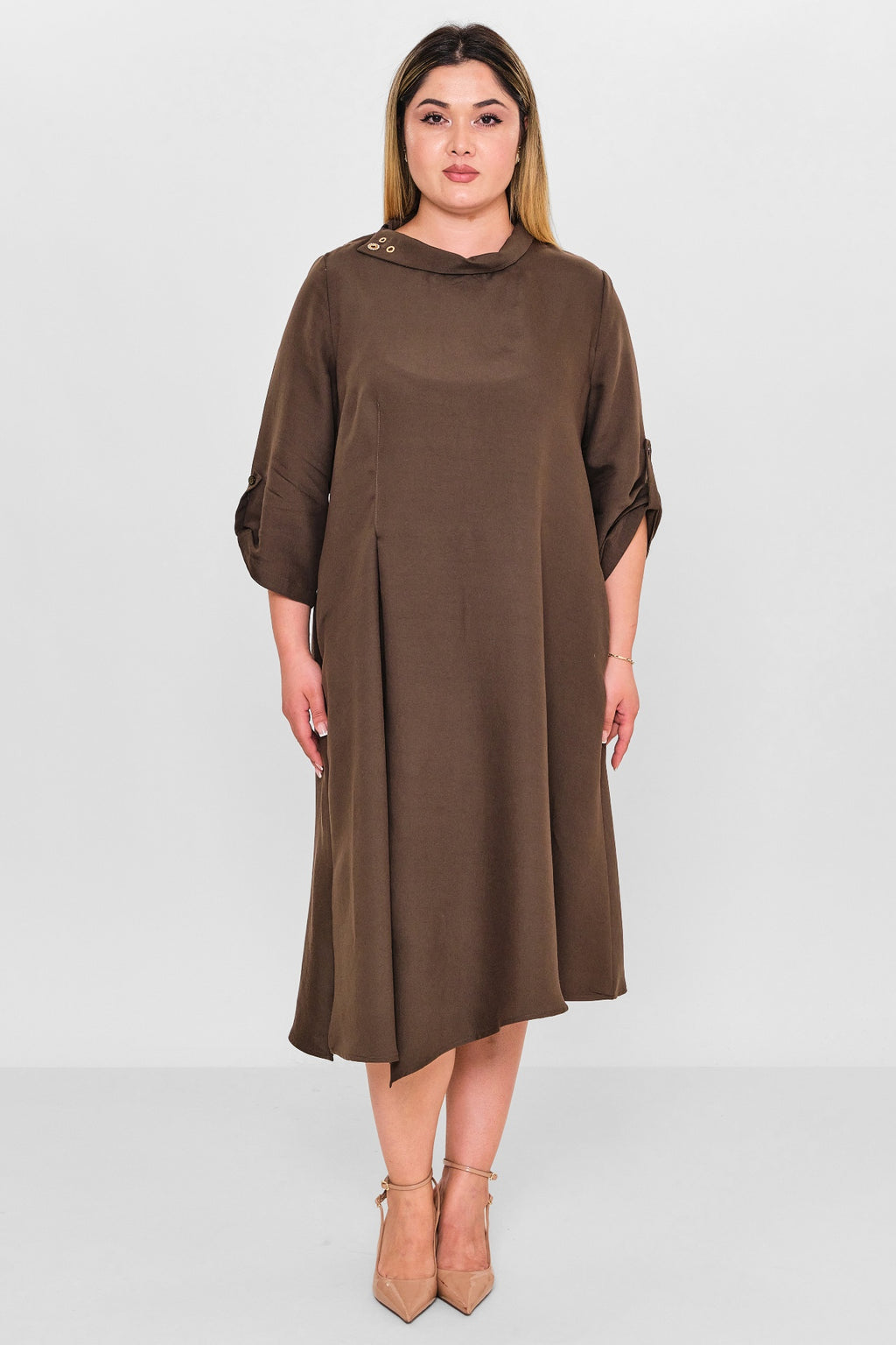 Ebberro - Plus Size Dress (EBR26Y25927BB) - 8690200127007