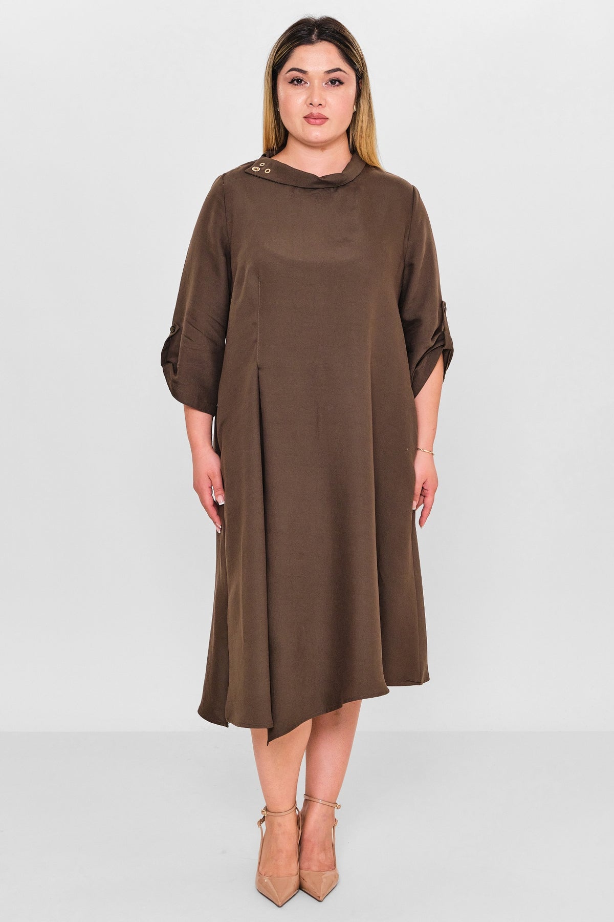 Ebberro - Plus Size Dress (EBR26Y25927BB) - 8690200127007