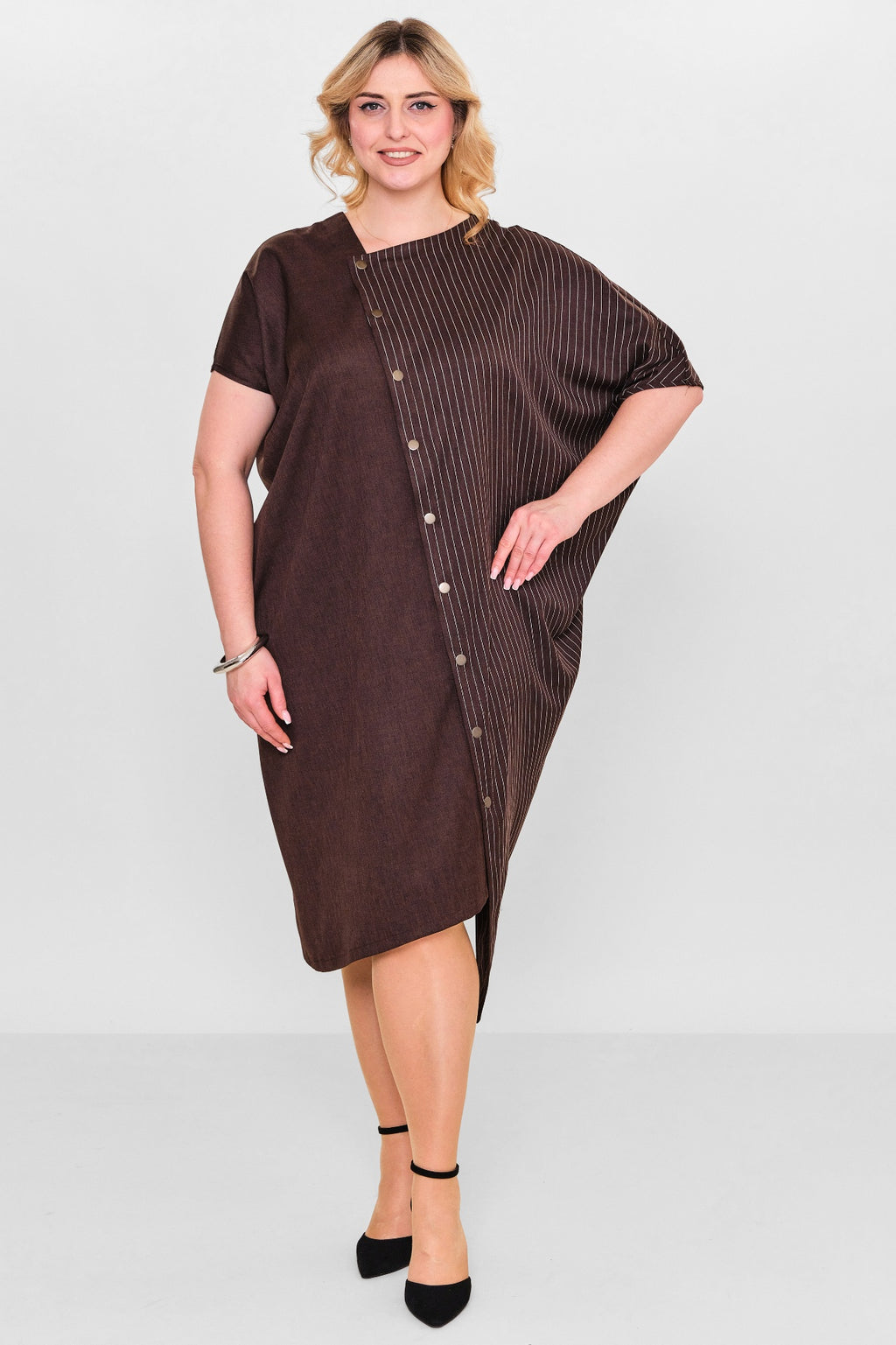 Ebberro - Plus Size Dress (EBR26Y5148BB) - 8690200127052