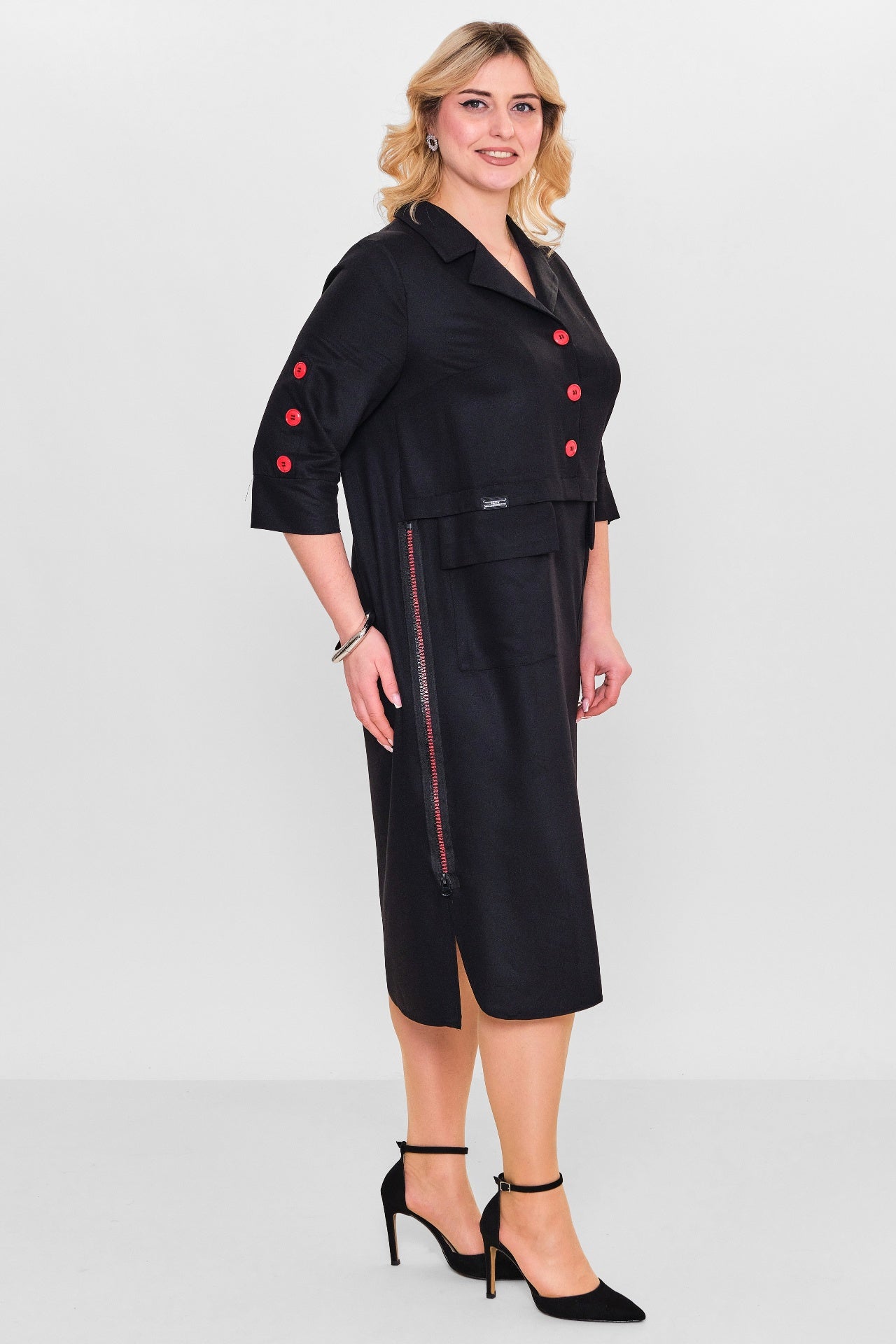 Ebberro - Plus Size Dress (EBR26Y5319BB) - 8690200127069