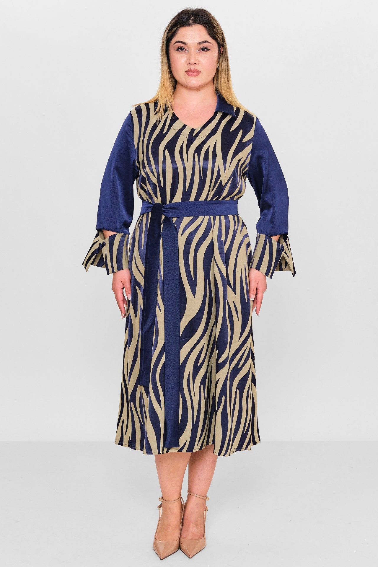 Ebberro - Plus Size Dress (EBR26Y56225BB) - 8690200127076