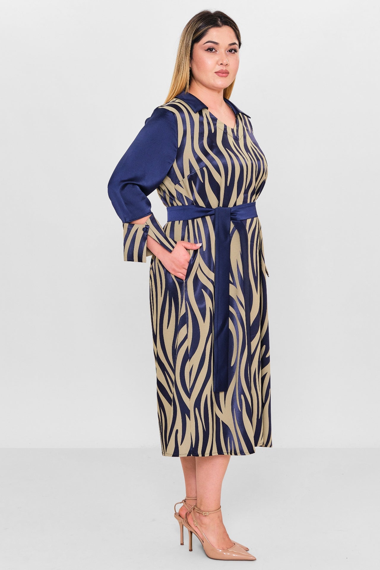 Ebberro - Plus Size Dress (EBR26Y56225BB) - 8690200127076