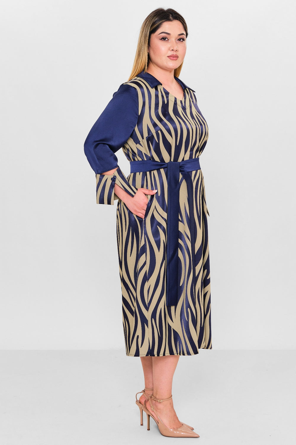 Ebberro - Plus Size Dress (EBR26Y56225BB) - 8690200127076