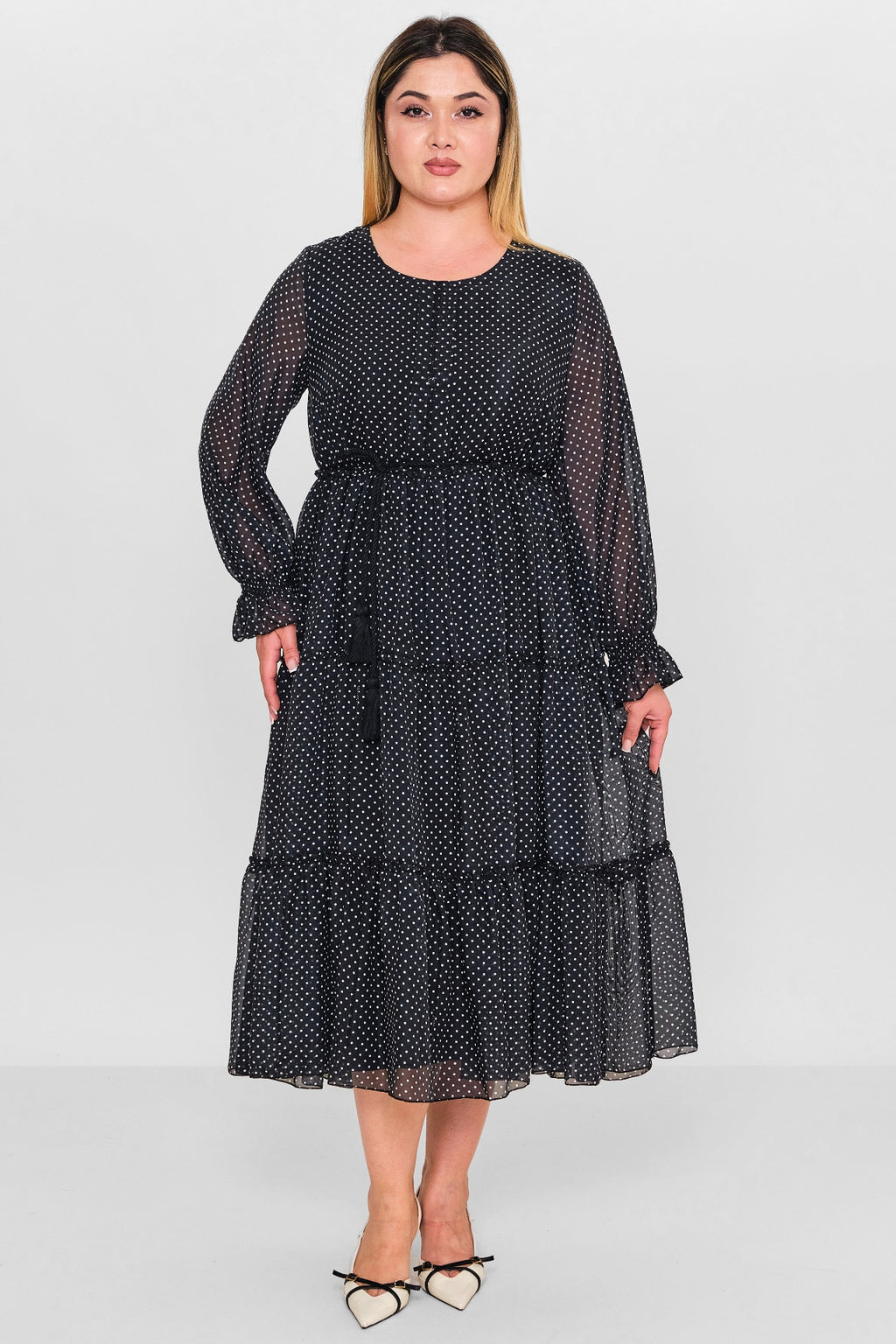 Ebberro - Plus Size Dress (EBR26Y6729BB) - 8690200127083