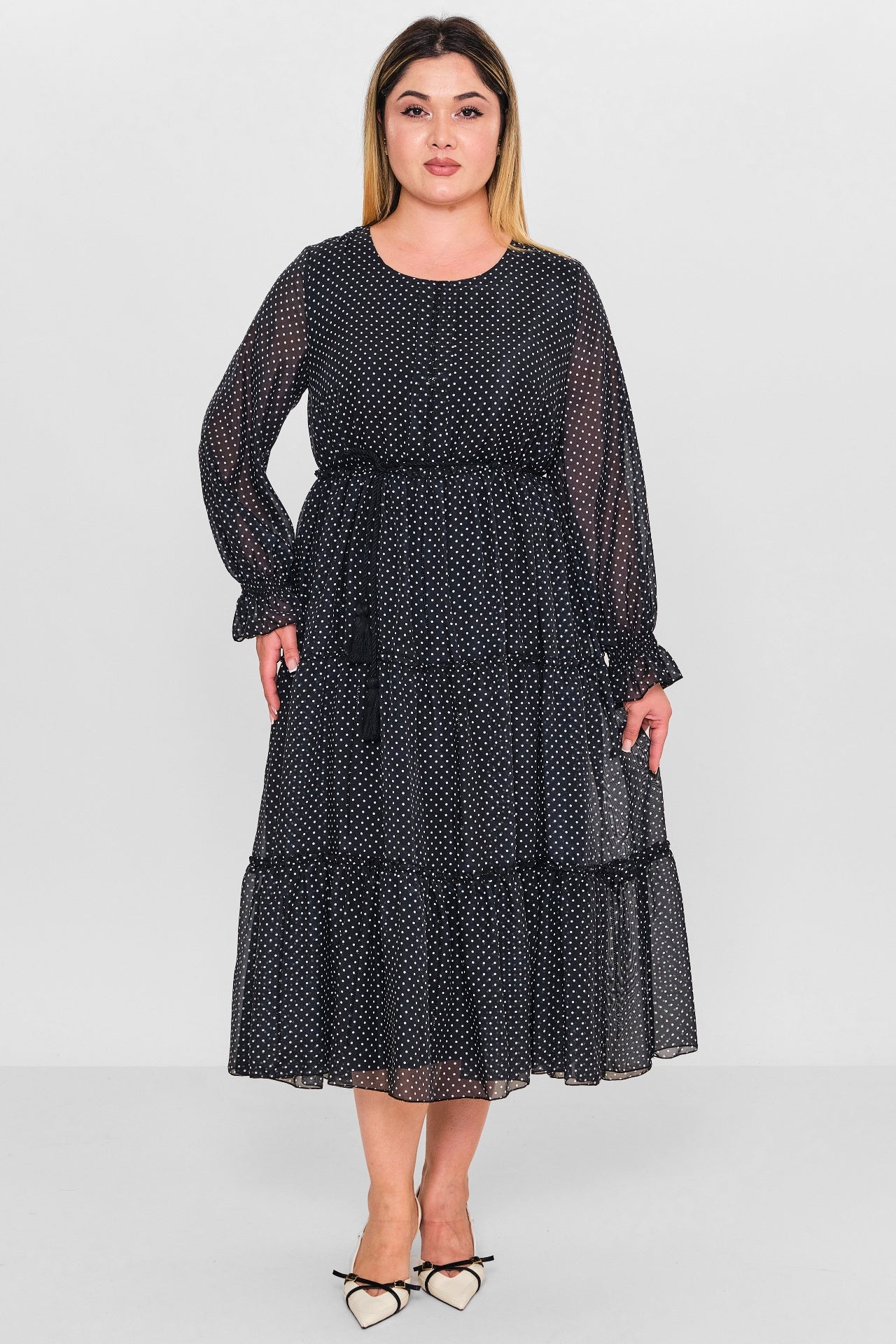 Ebberro - Plus Size Dress (EBR26Y6729BB) - 8690200127083