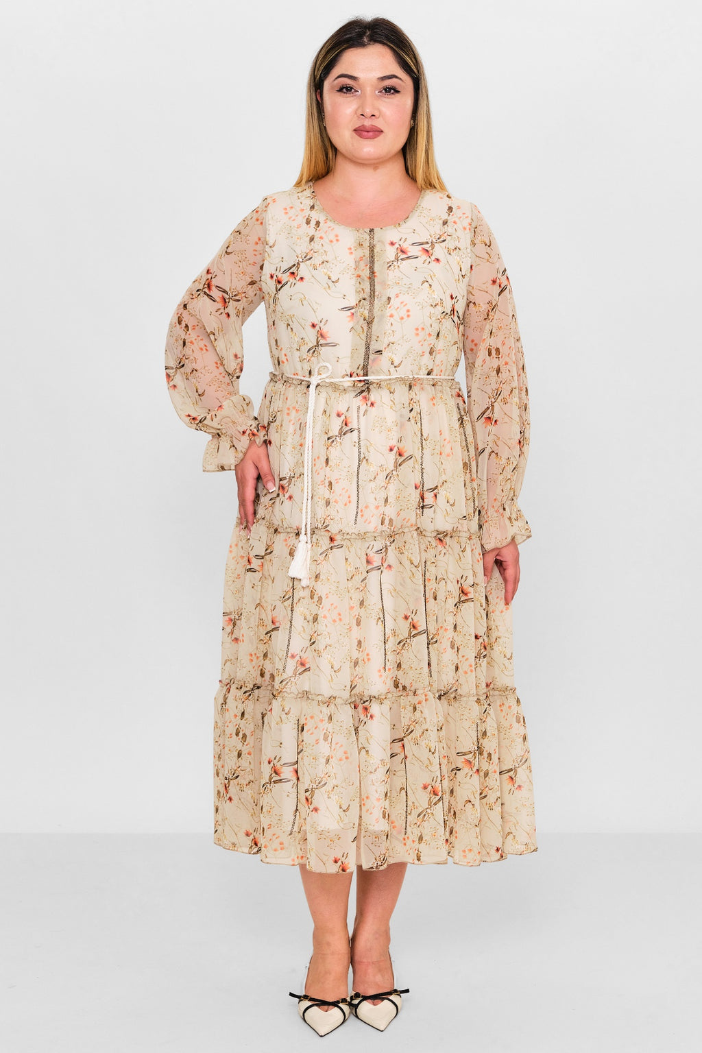 Ebberro - Plus Size Dress (EBR26Y6729BB) - 8690200127090
