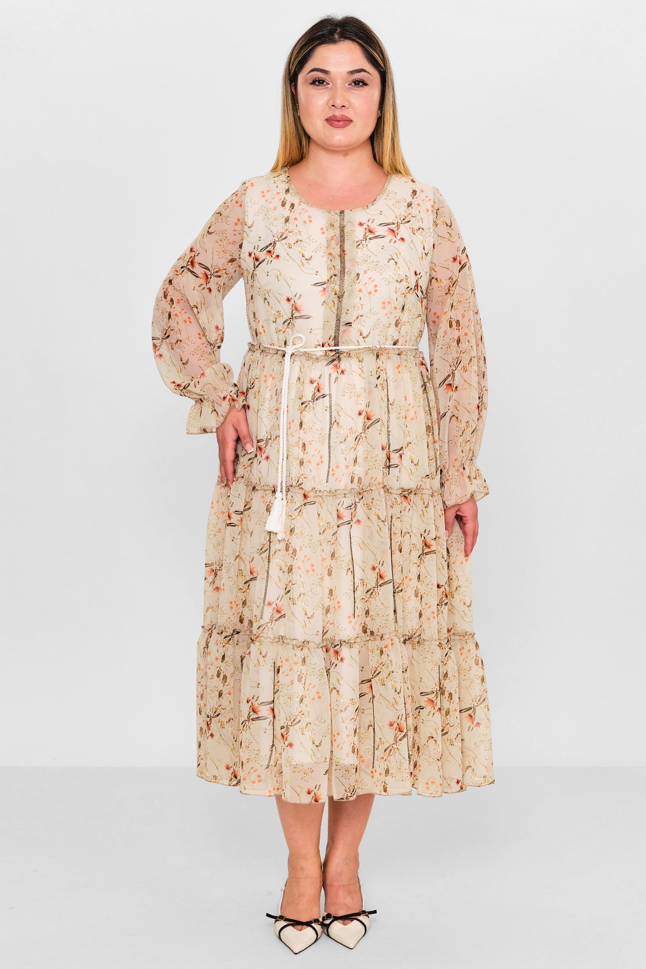 Ebberro - Plus Size Dress (EBR26Y6729BB) - 8690200127090