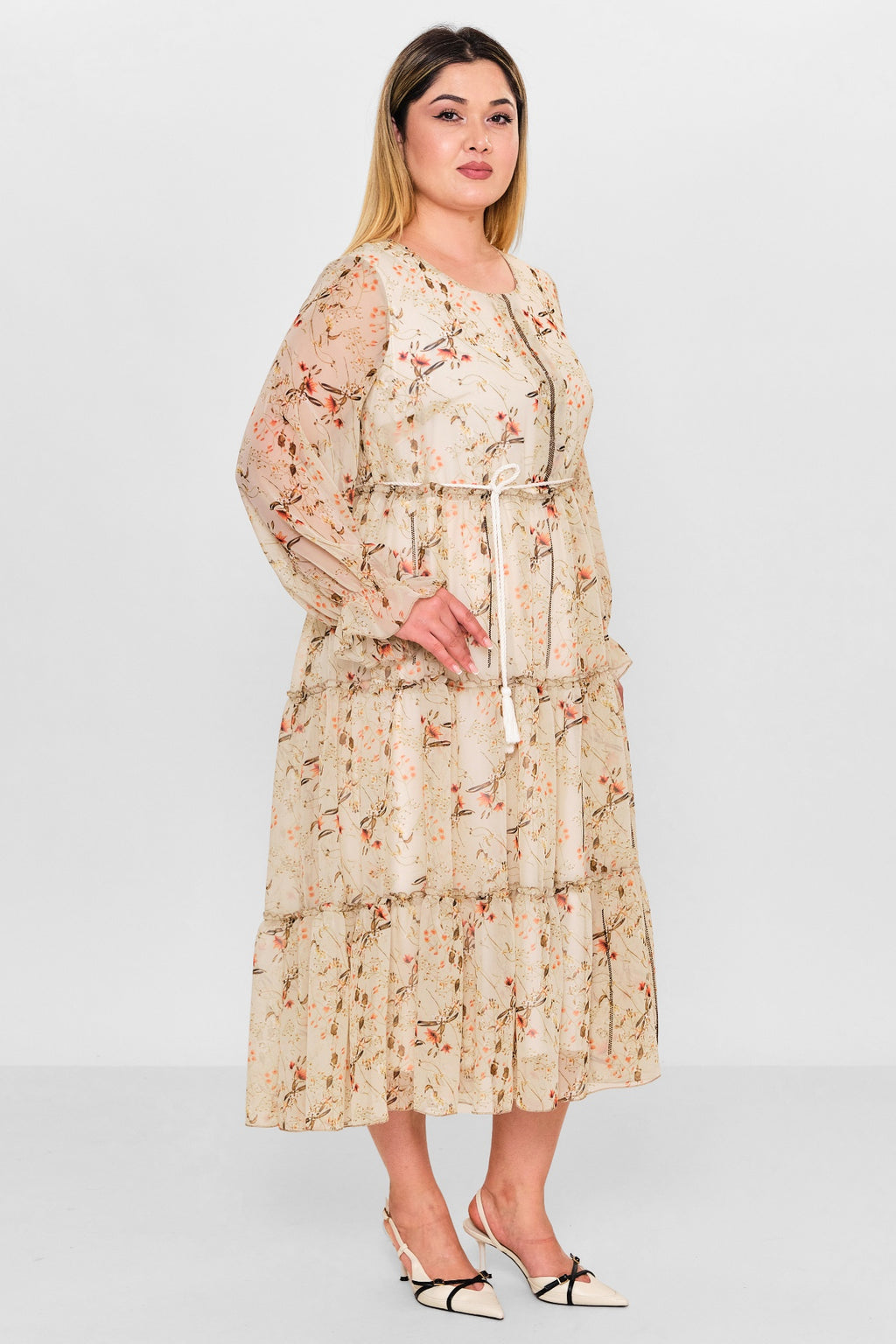 Ebberro - Plus Size Dress (EBR26Y6729BB) - 8690200127090