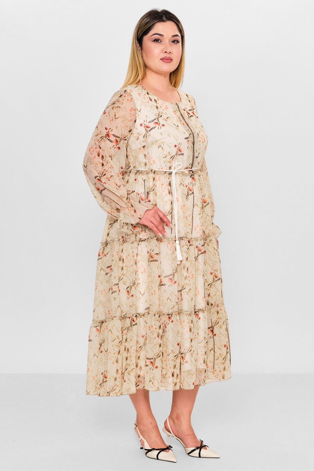 Ebberro - Plus Size Dress (EBR26Y6729BB) - 8690200127090
