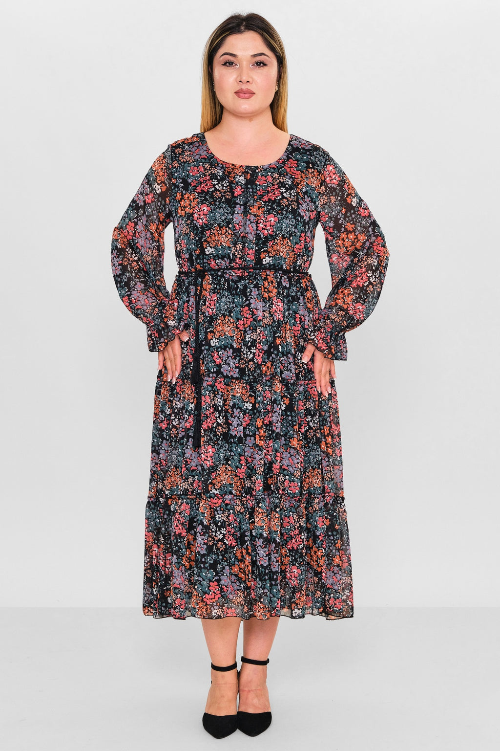 Ebberro - Plus Size Dress (EBR26Y6729BB) - 8690200127106