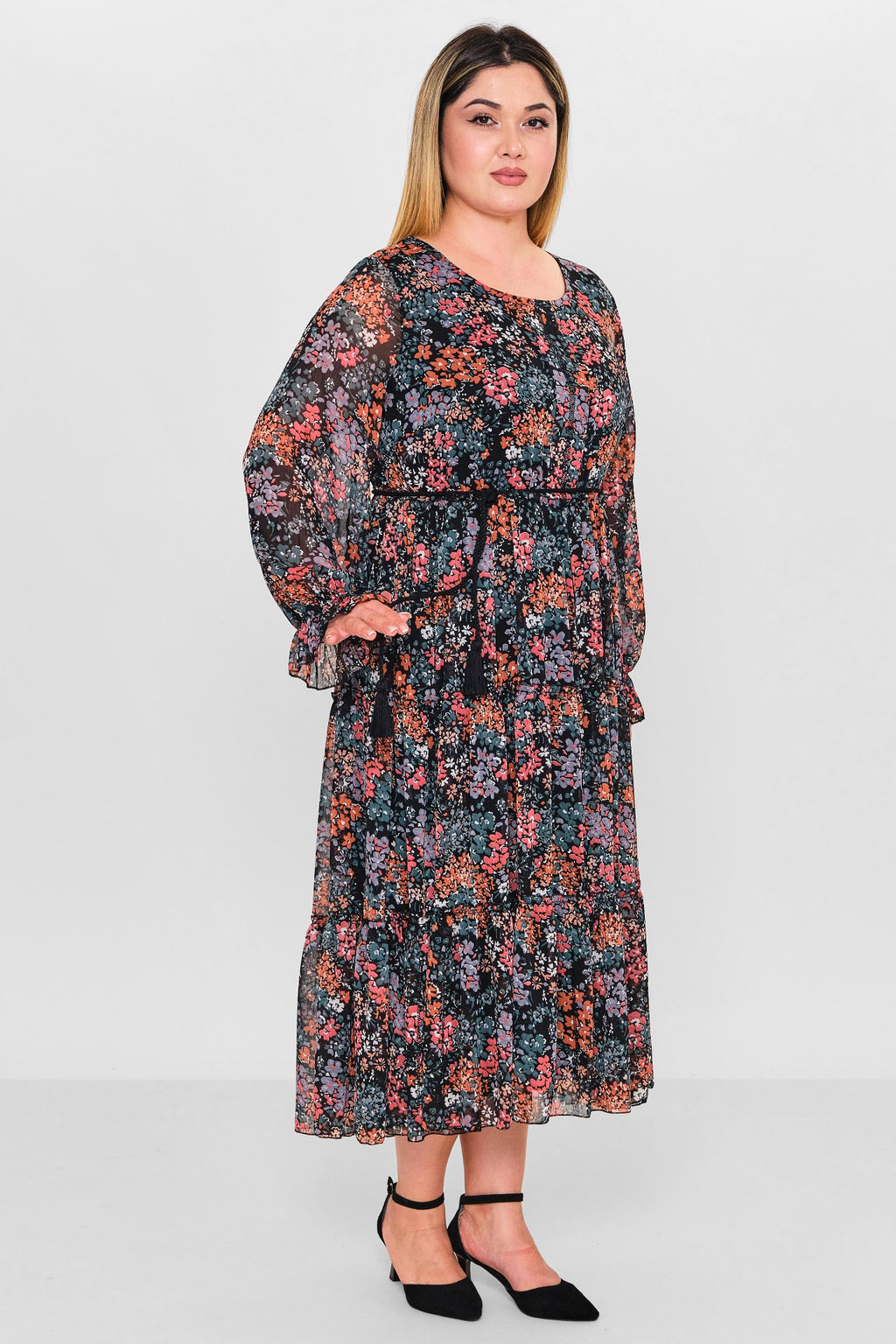 Ebberro - Plus Size Dress (EBR26Y6729BB) - 8690200127106