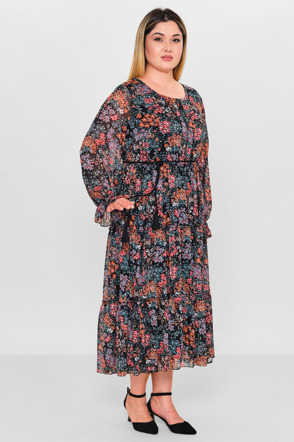 Ebberro - Plus Size Dress (EBR26Y6729BB) - 8690200127106