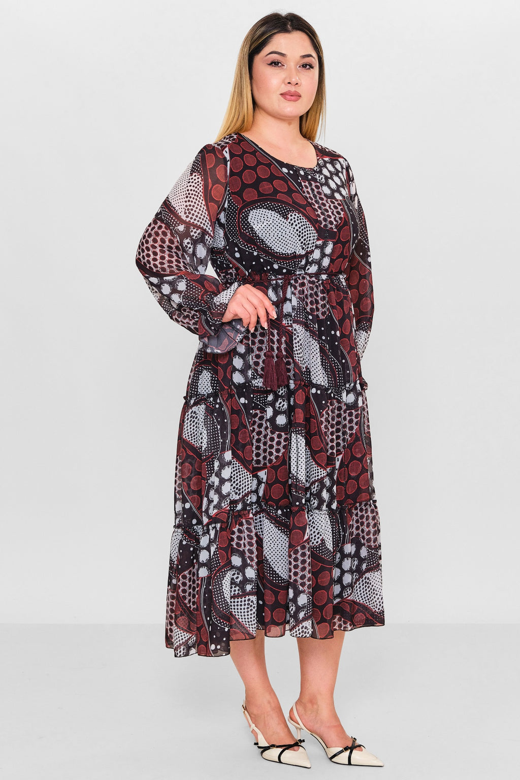 Ebberro - Plus Size Dress (EBR26Y6729BB) - 8690200127113