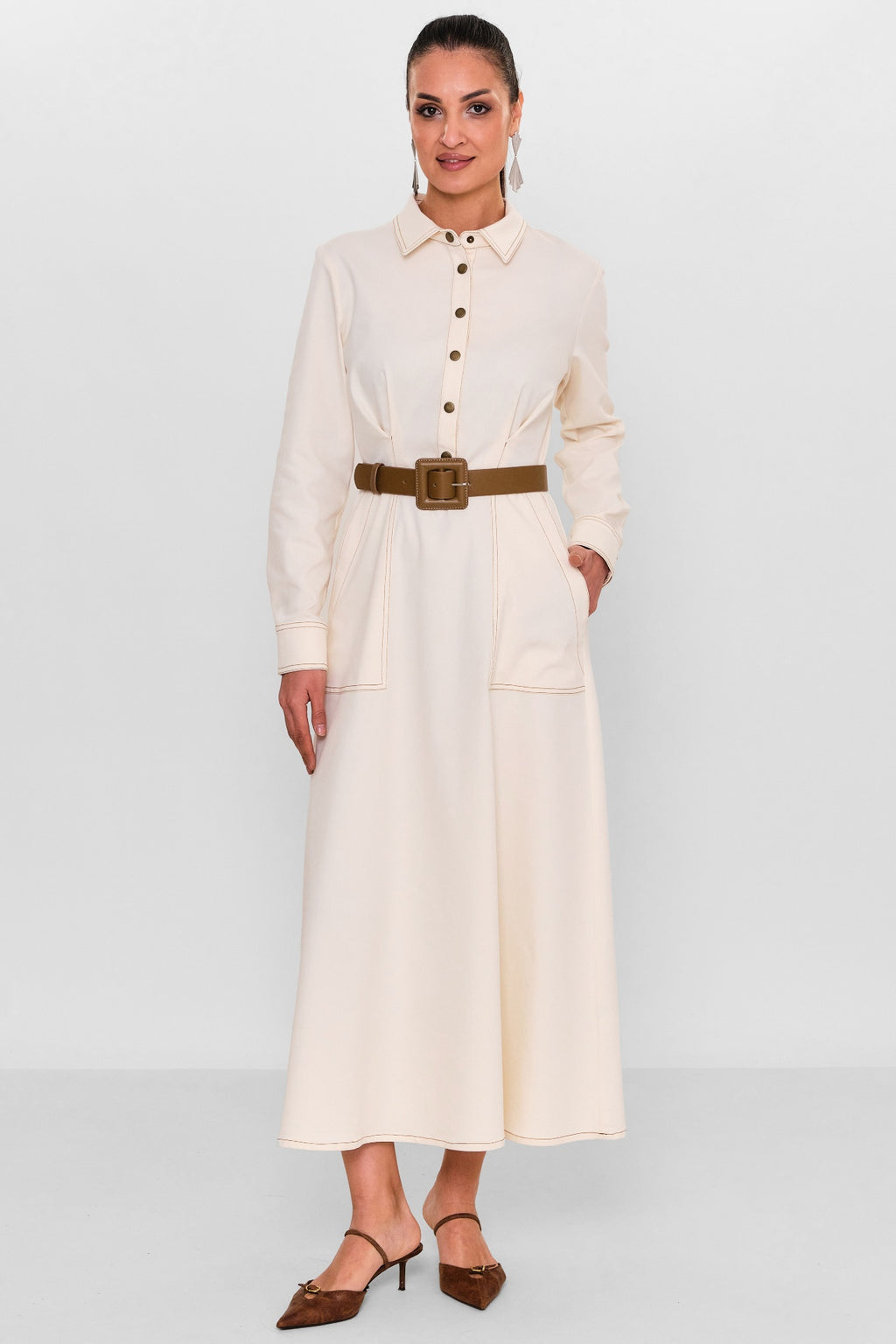 Mimya - Plus Size Dress (MIM26Y2344) - 8690200127229